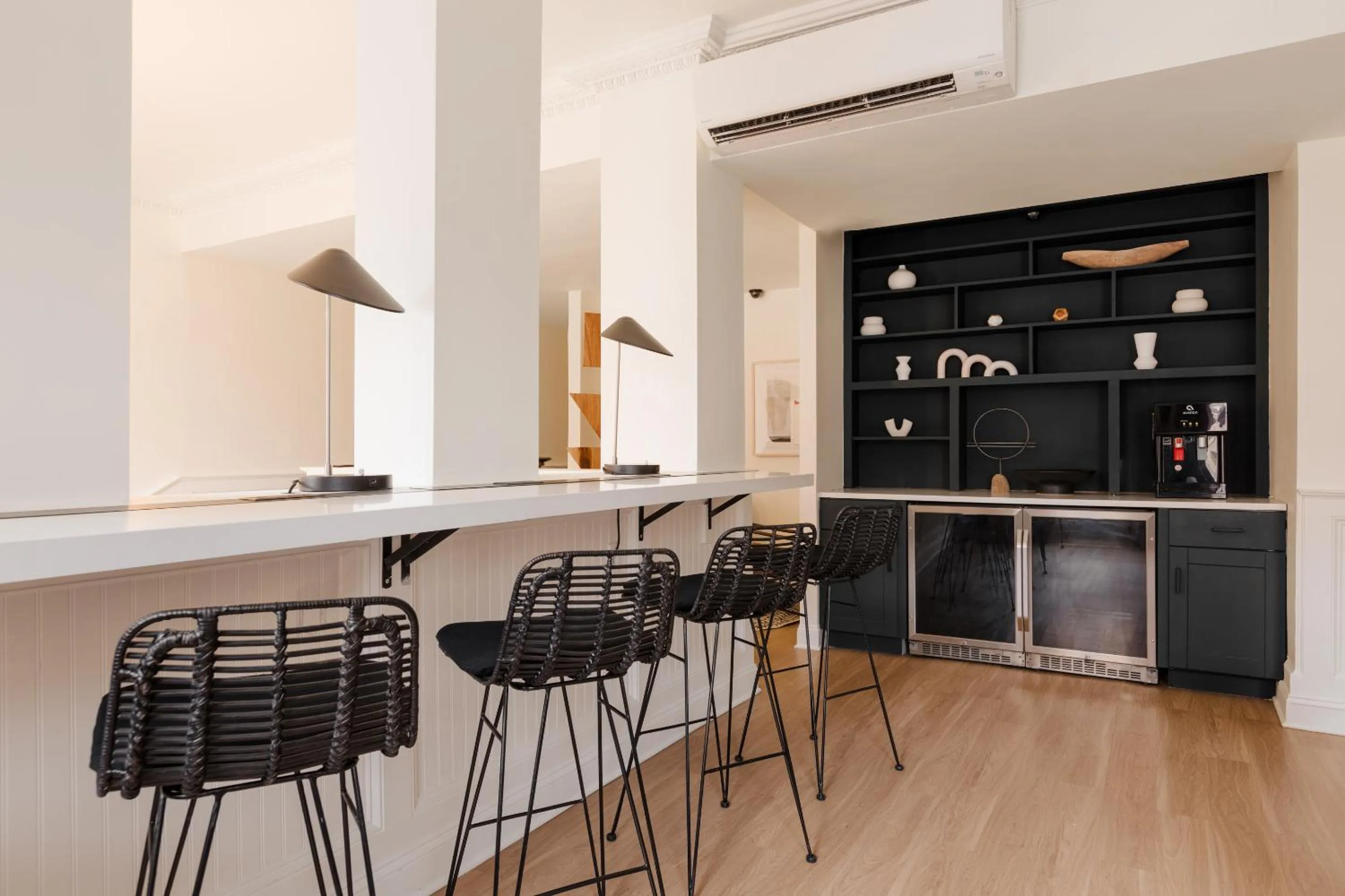 Seating area in Found Dupont Circle powered by Sonder