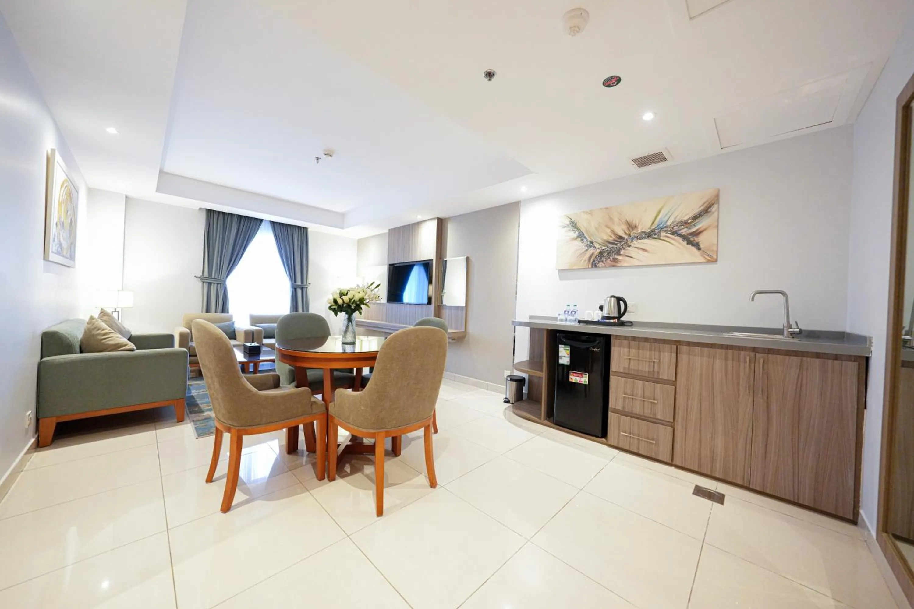 Seating area in Romera Hotel