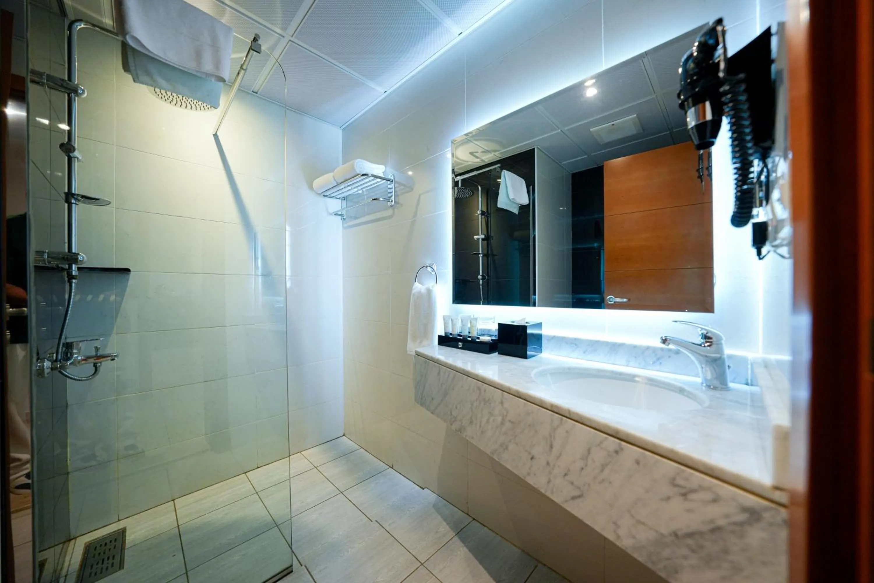 Shower in Romera Hotel