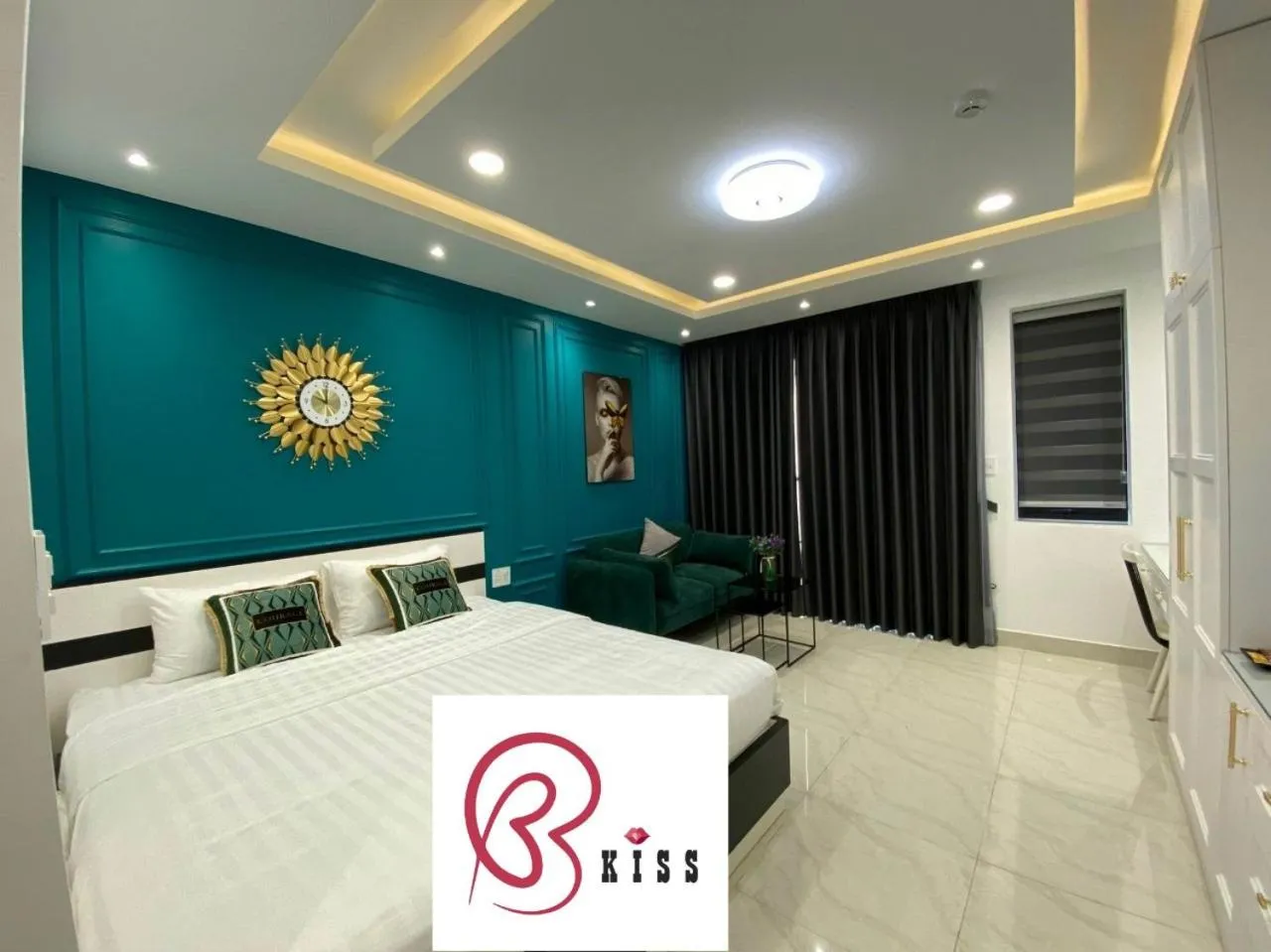 Bed in BBKISS Apartments & Hotel