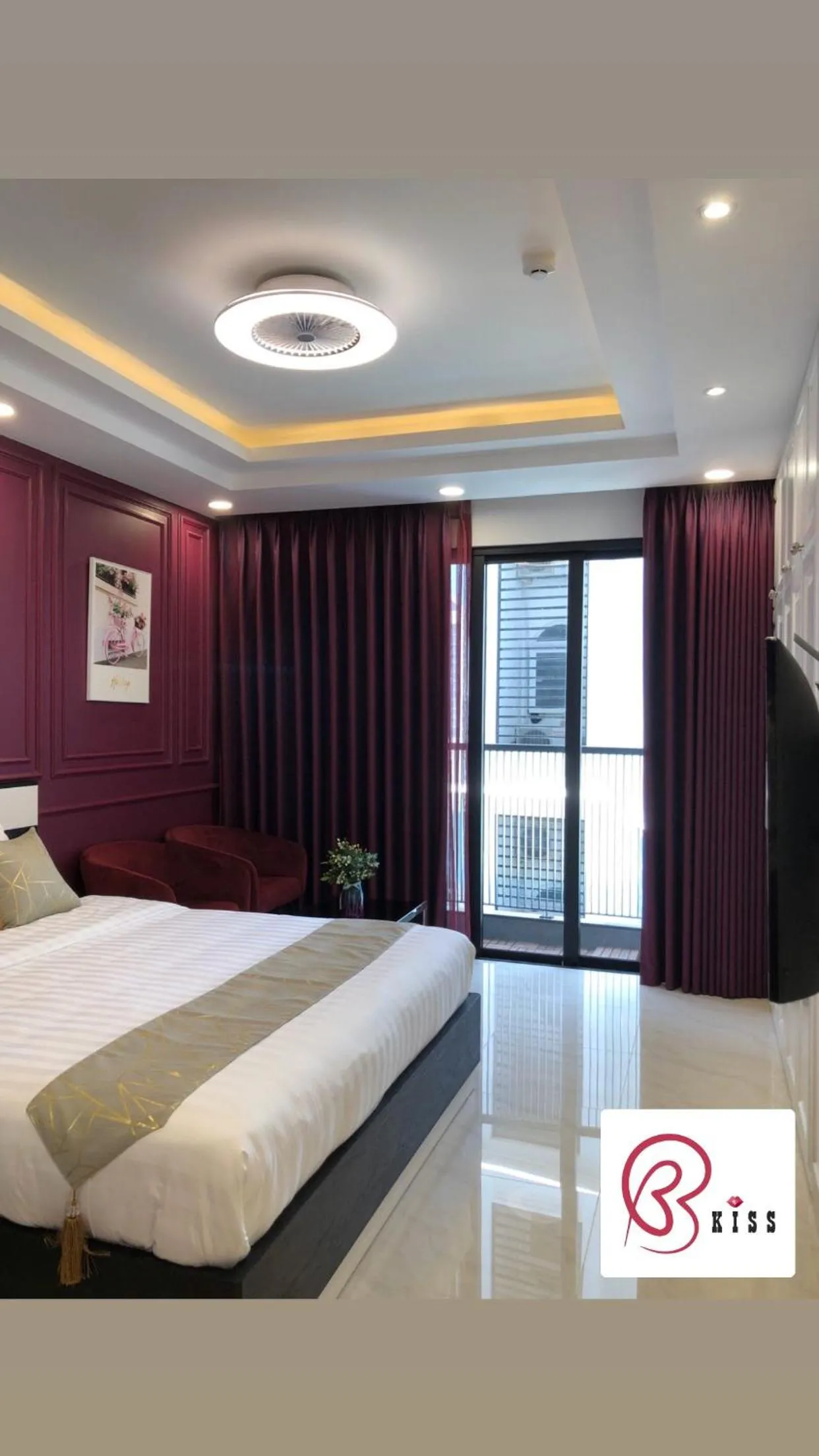 Bed in BBKISS Apartments & Hotel