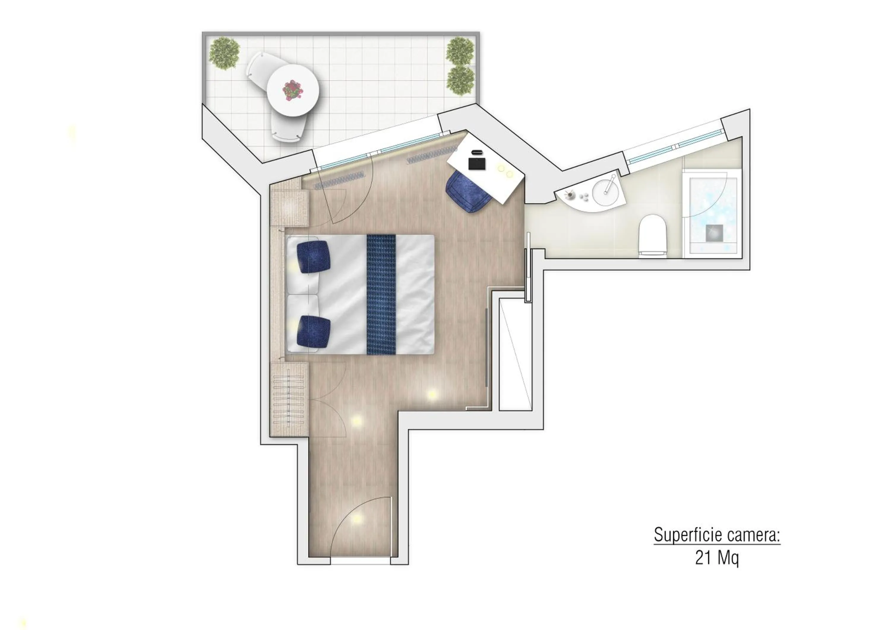 Photo of the whole room in Hotel Nautico