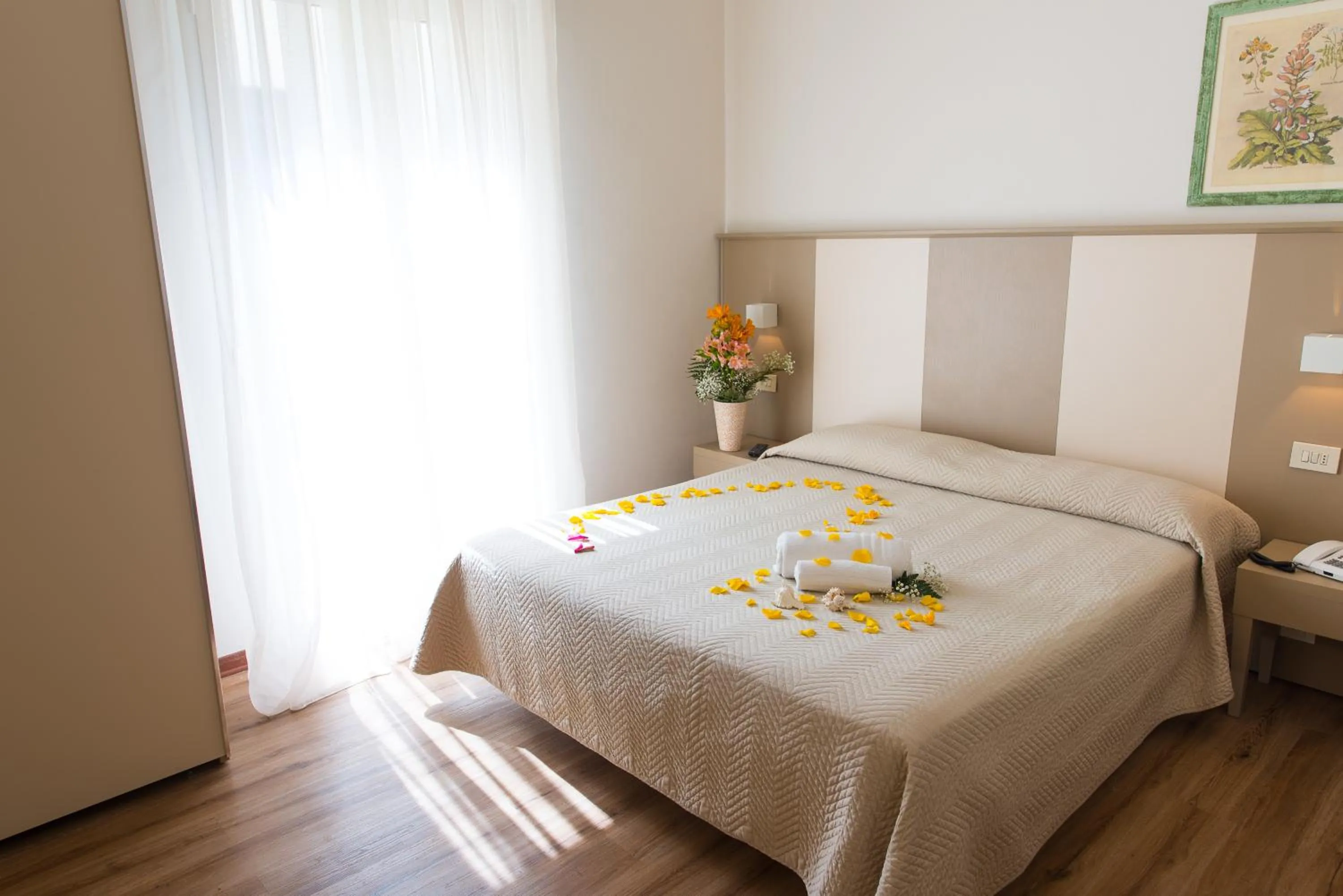 Decorative detail, Bed in Hotel Giulietta