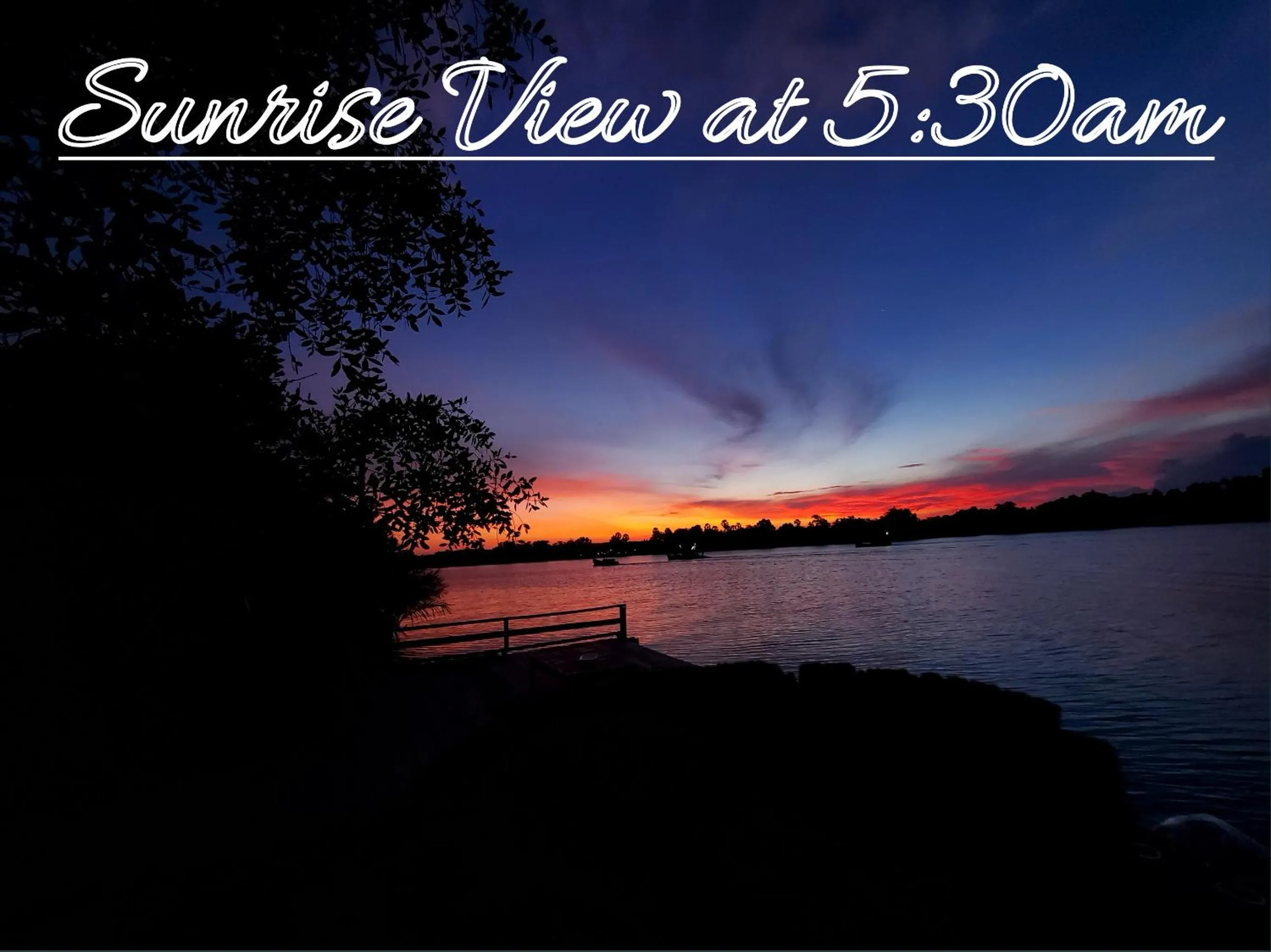 River view in Kampot Riverfront Boutique