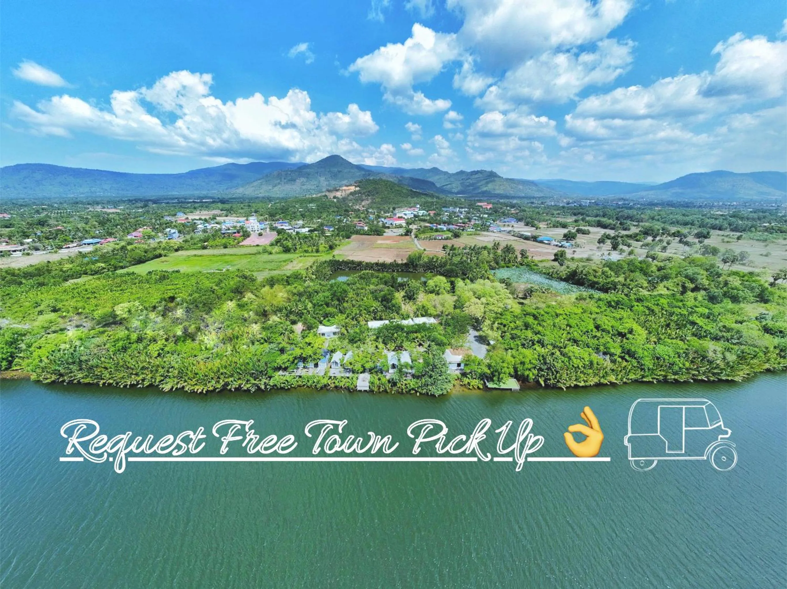 Bird's eye view in Kampot Riverfront Boutique