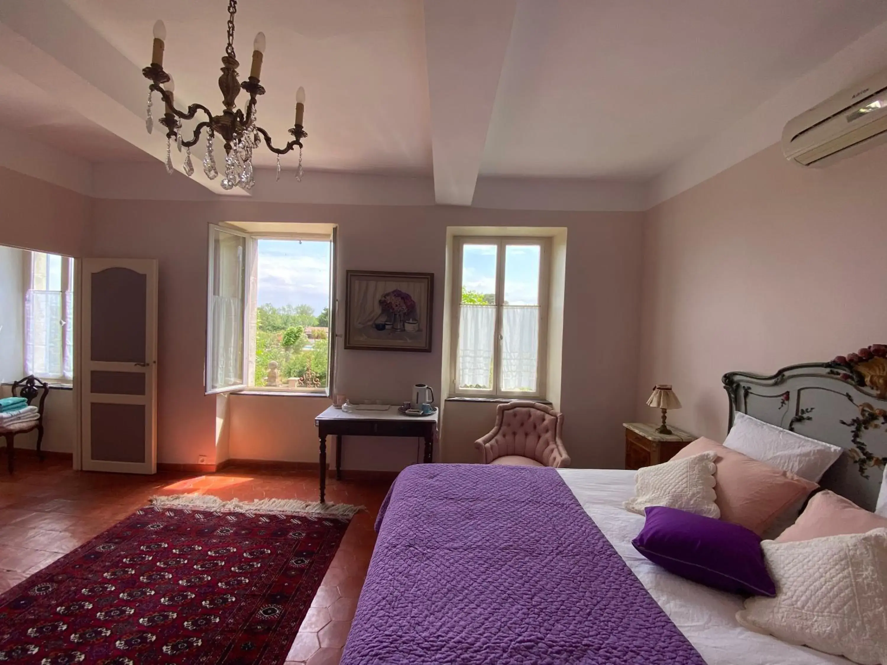 Double Room with Garden View in Le Relais d'Affiac Double Room with Garden View in Le Relais d'Affiac