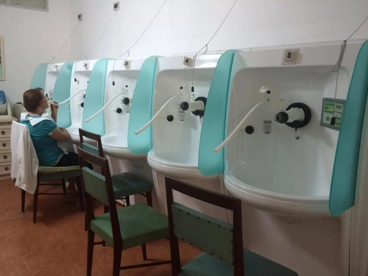 Fitness centre/facilities in Casthotels Tramonto d'oro Terme