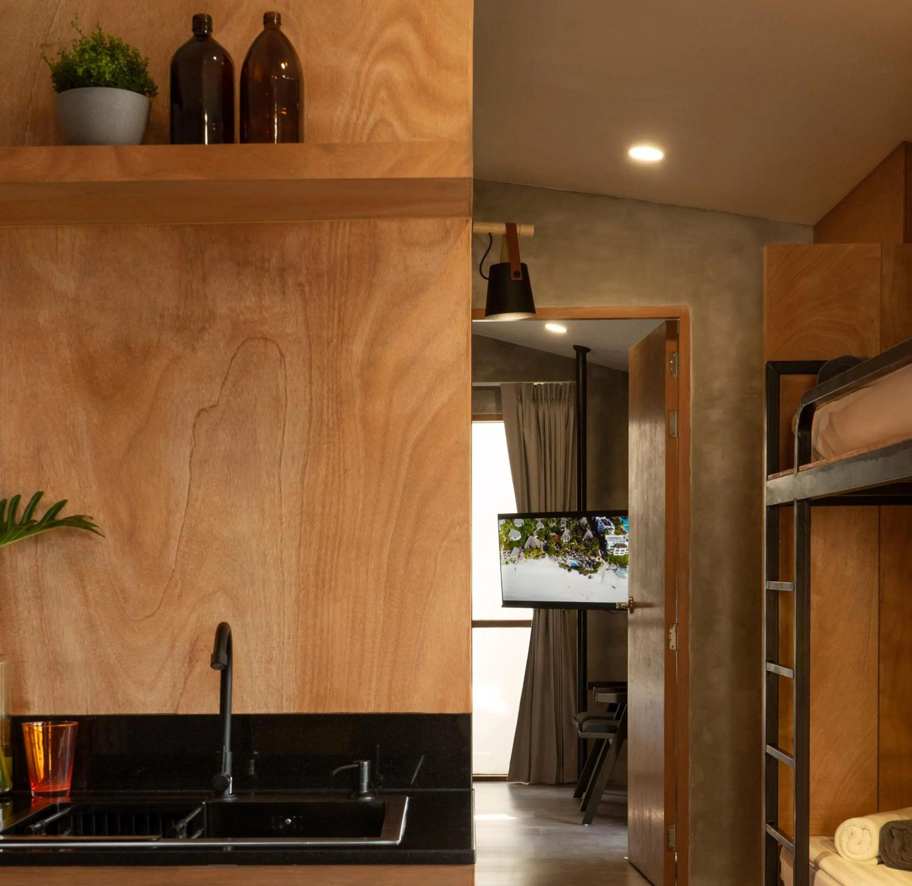 Kitchen or kitchenette in Escape Beach Resort - New Look & Improved