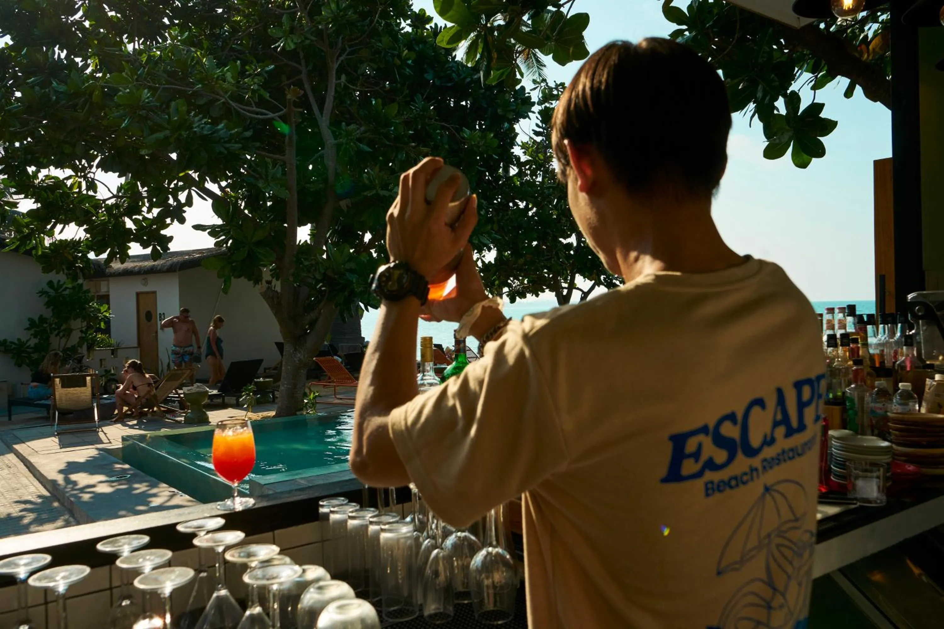Lounge or bar in Escape Beach Resort - New Look & Improved