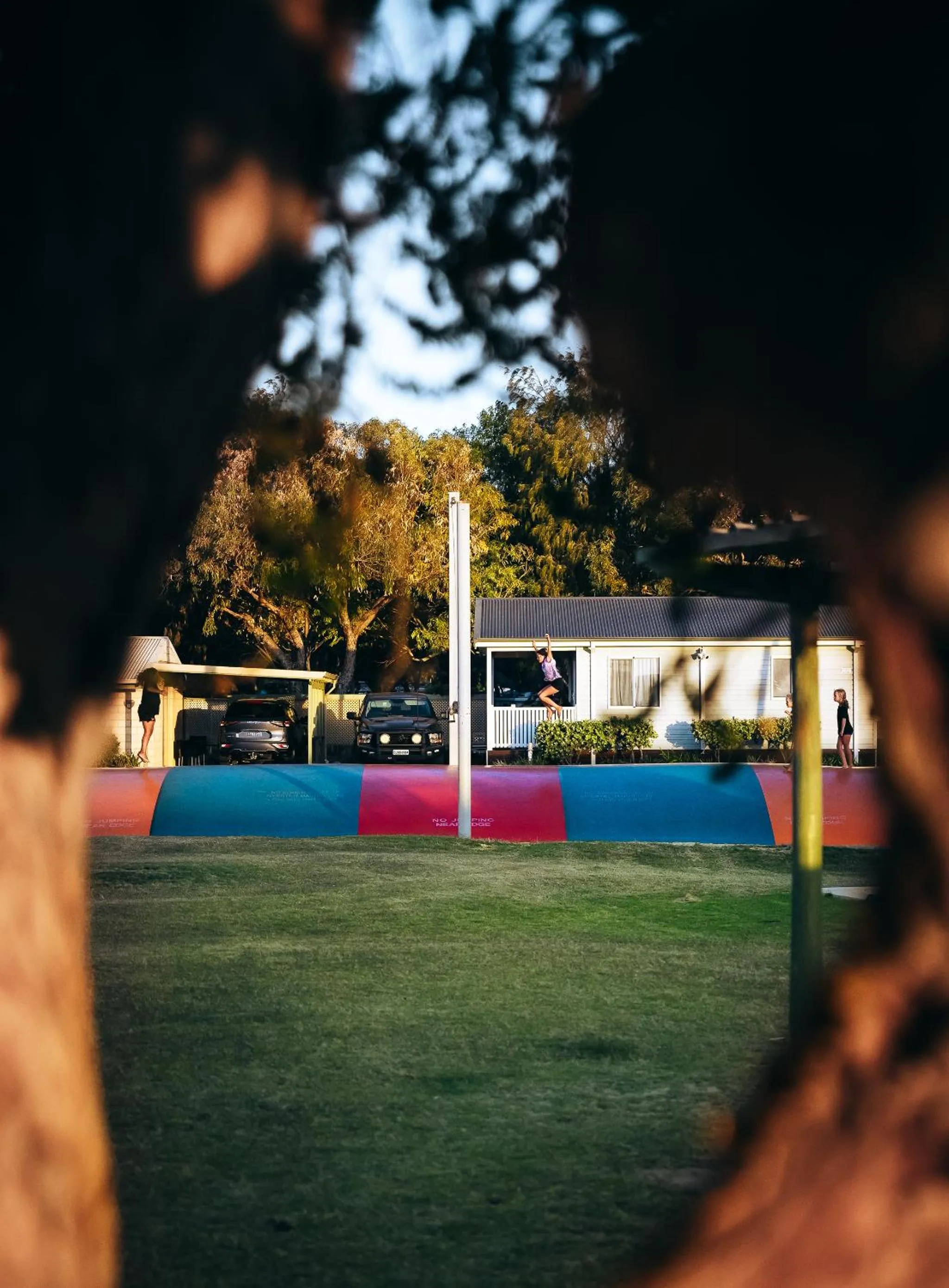 Children play ground in Belair Gardens Caravan Park
