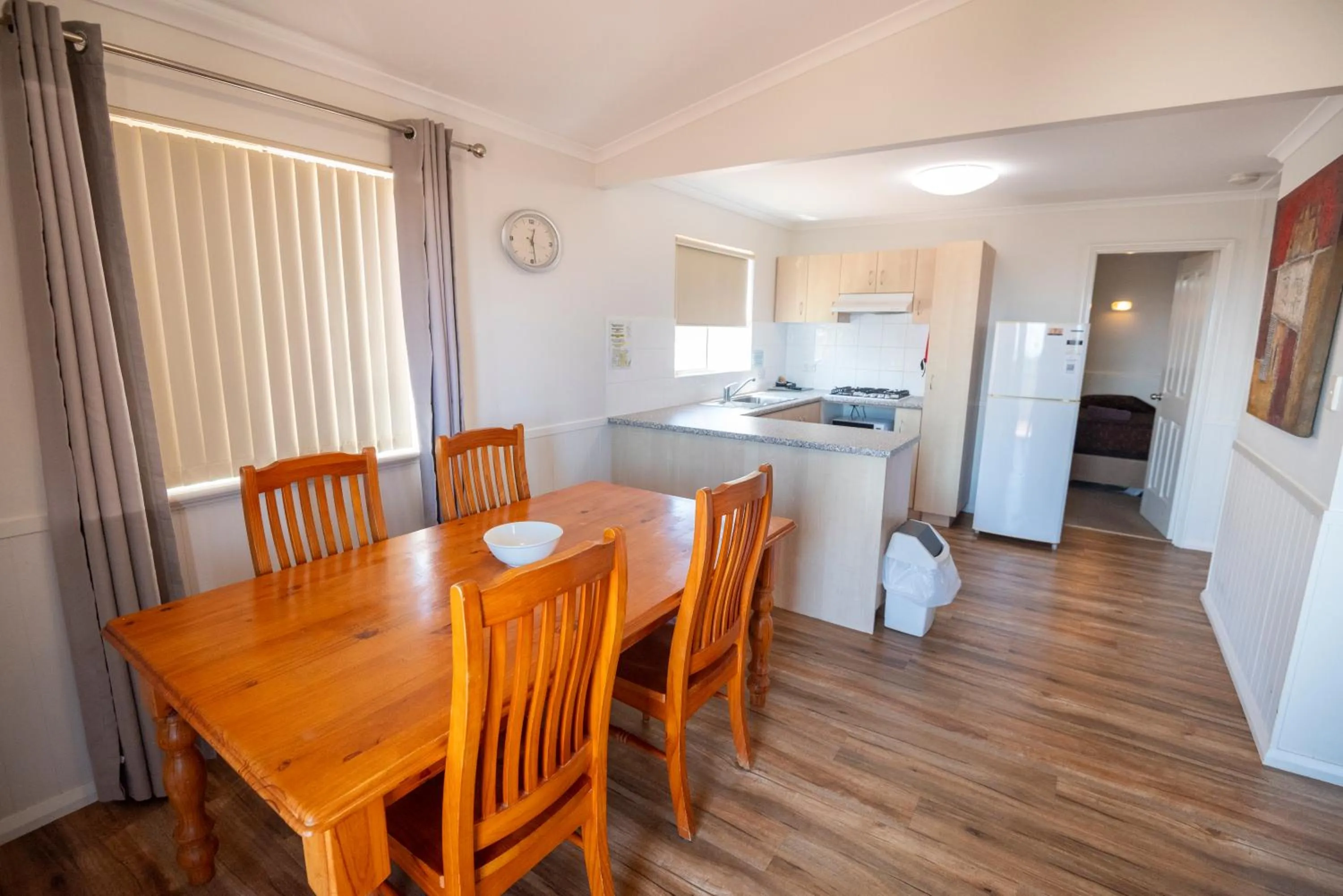 Dining area in Belair Gardens Caravan Park