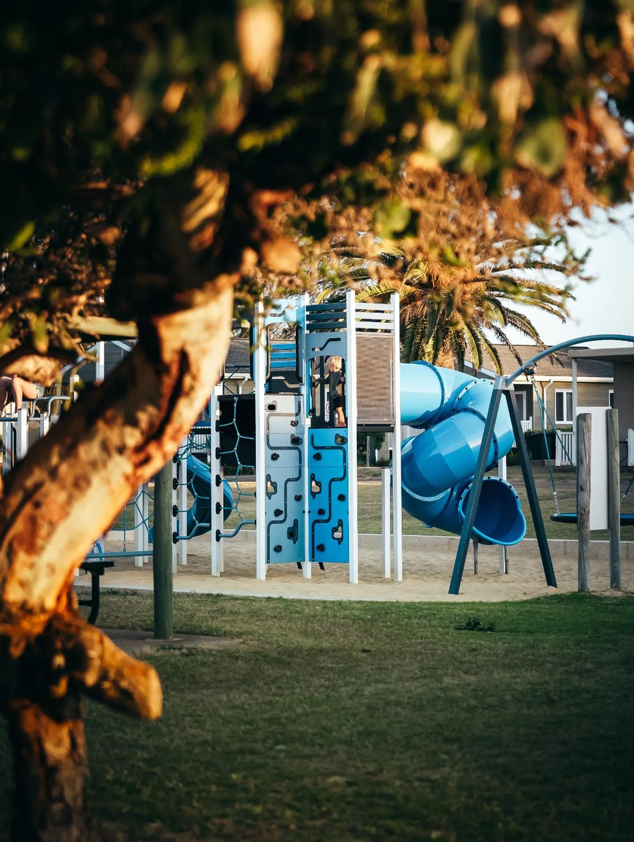 Children play ground in Belair Gardens Caravan Park