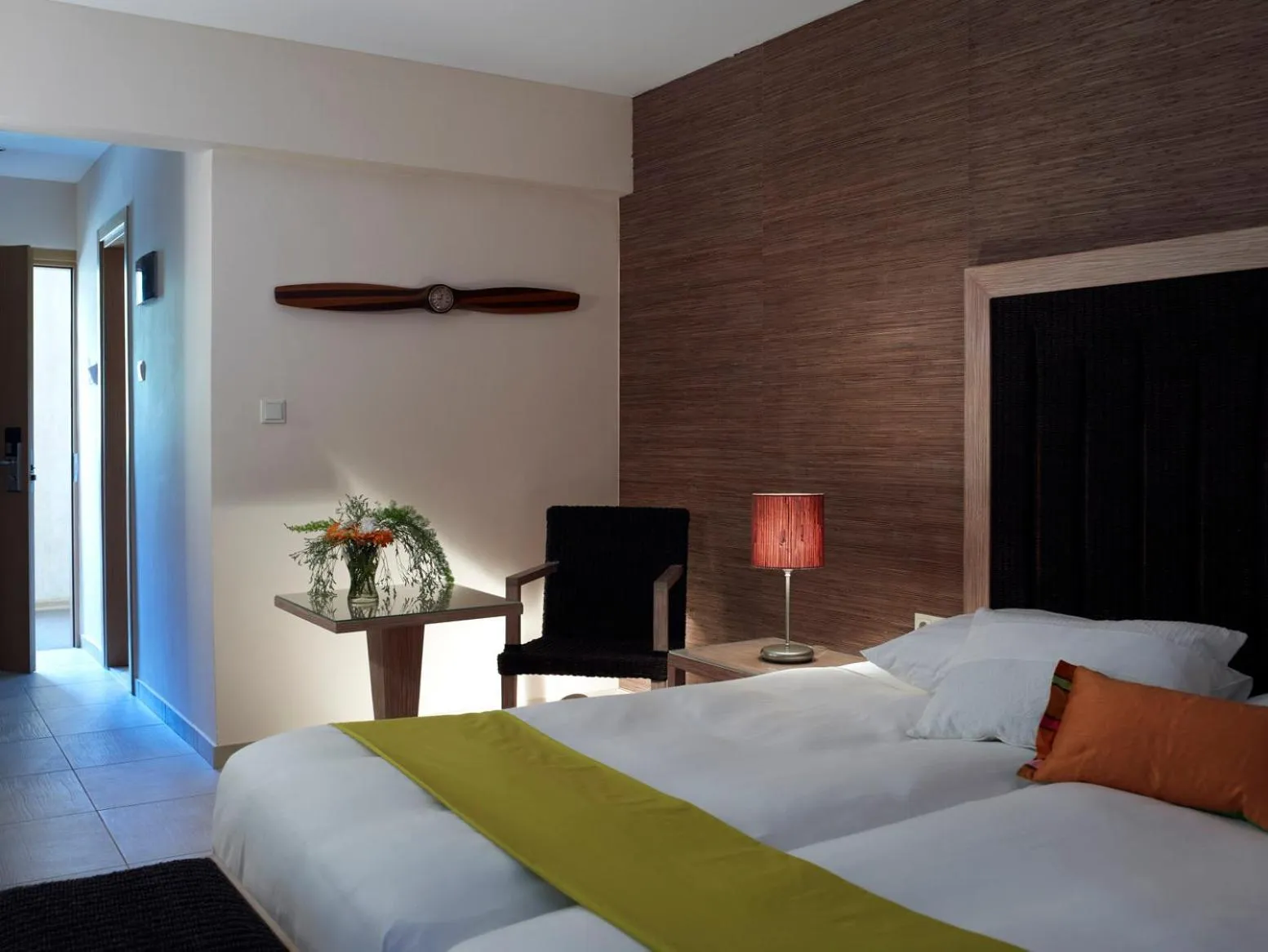 Bed in Belle Helene Hotel