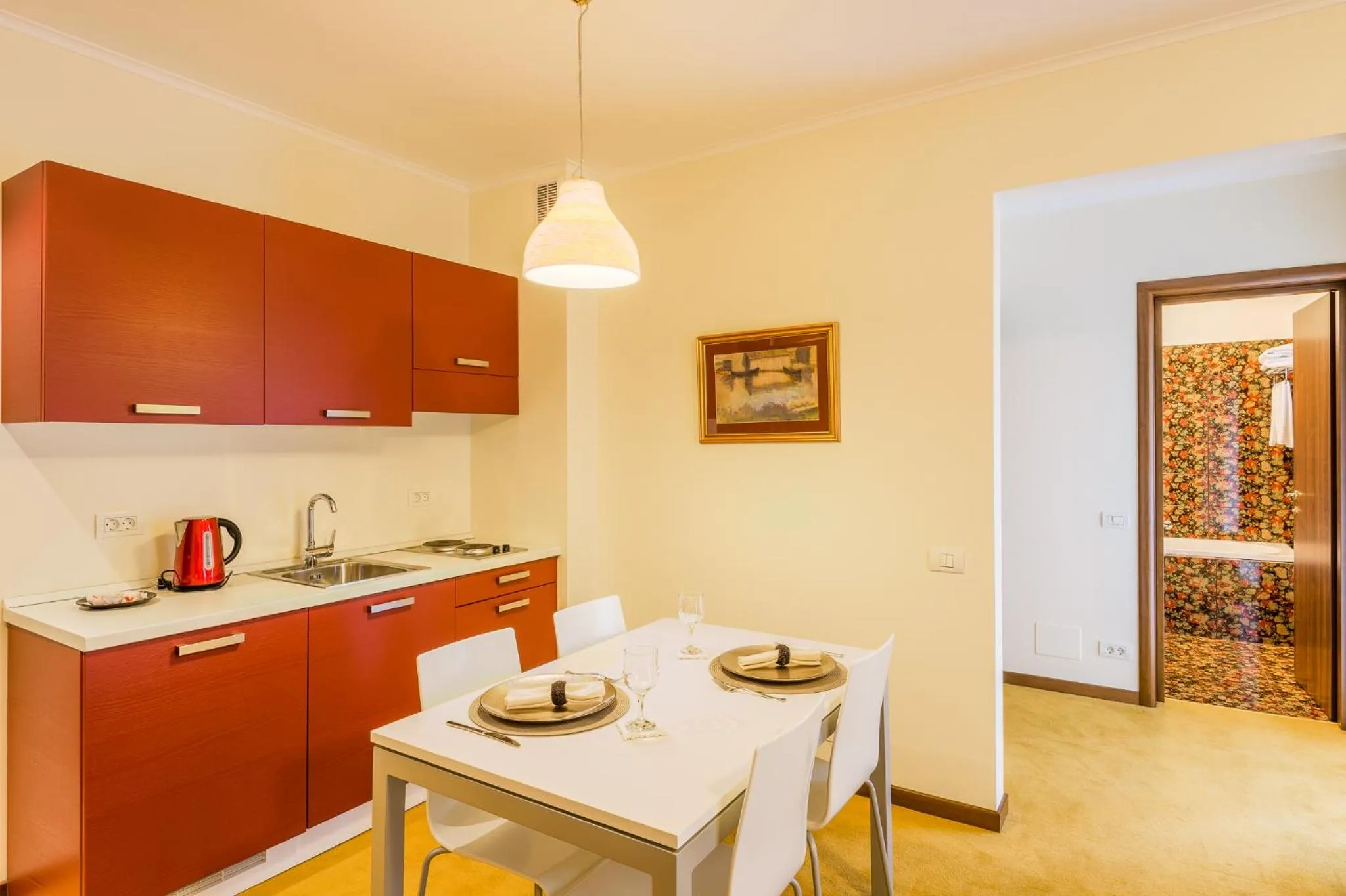 Kitchen or kitchenette in Hotel Boutique Belvedere