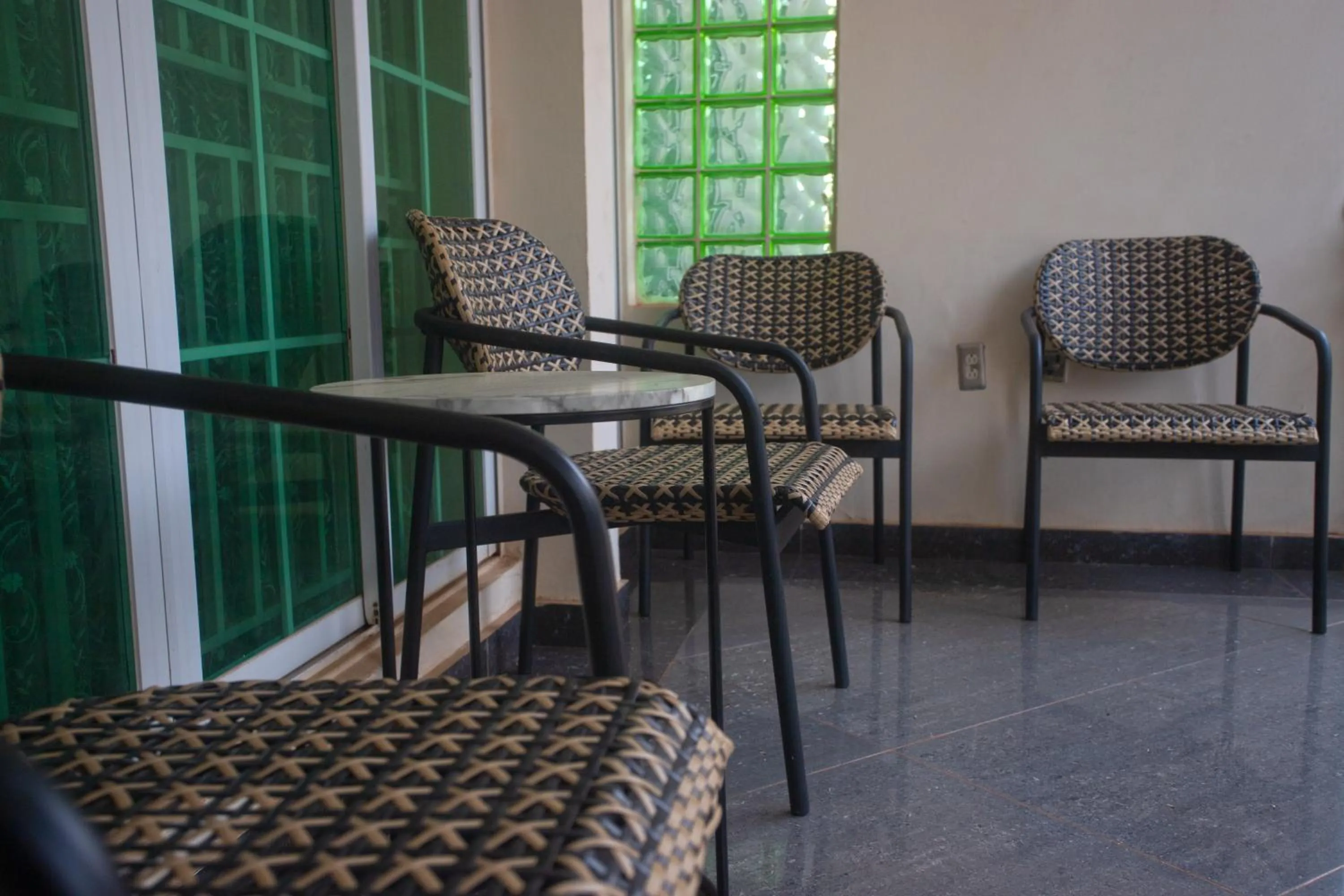 Seating area in Labev Hotel