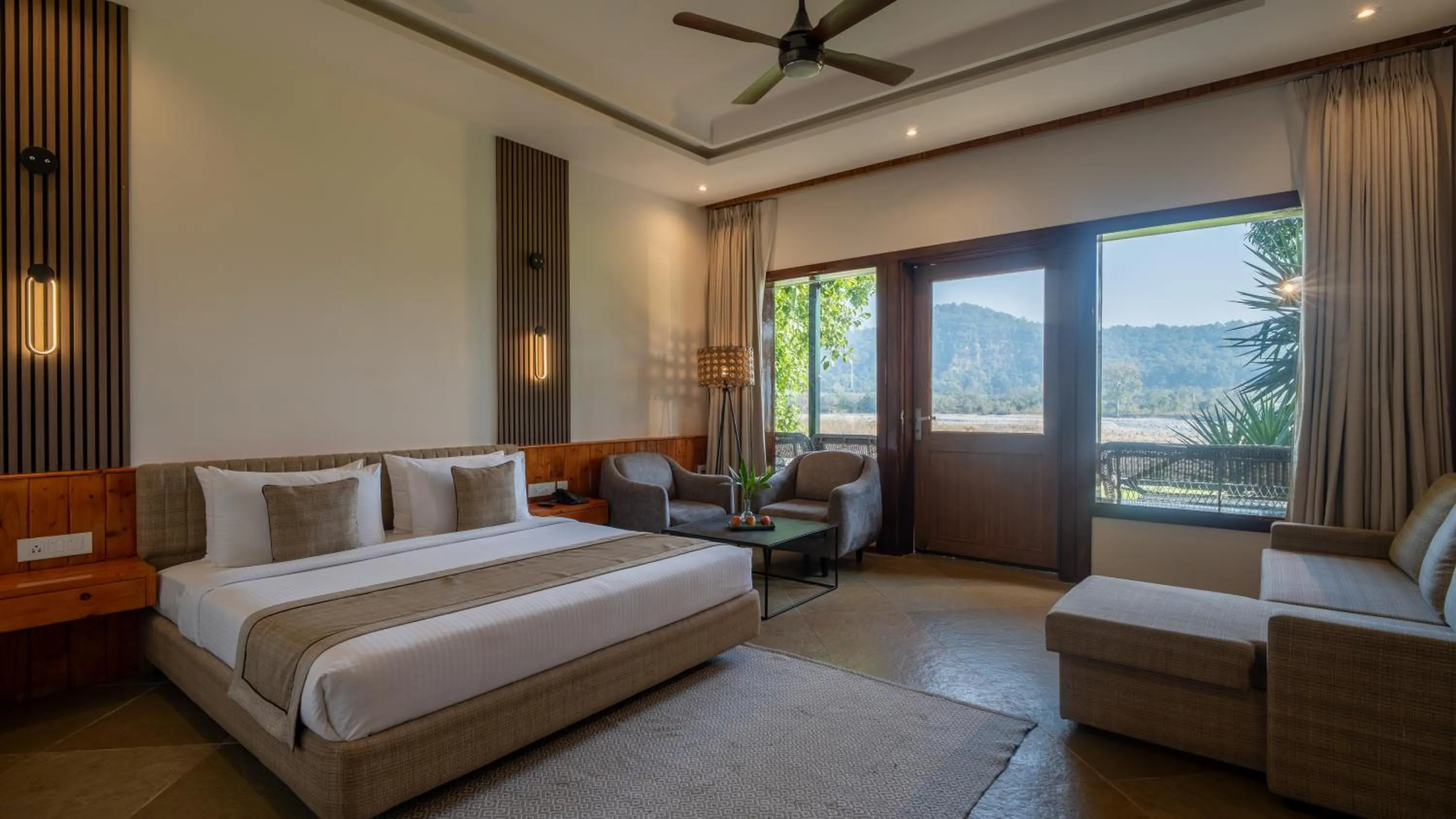 Bed in Tarangi Resort and Spa