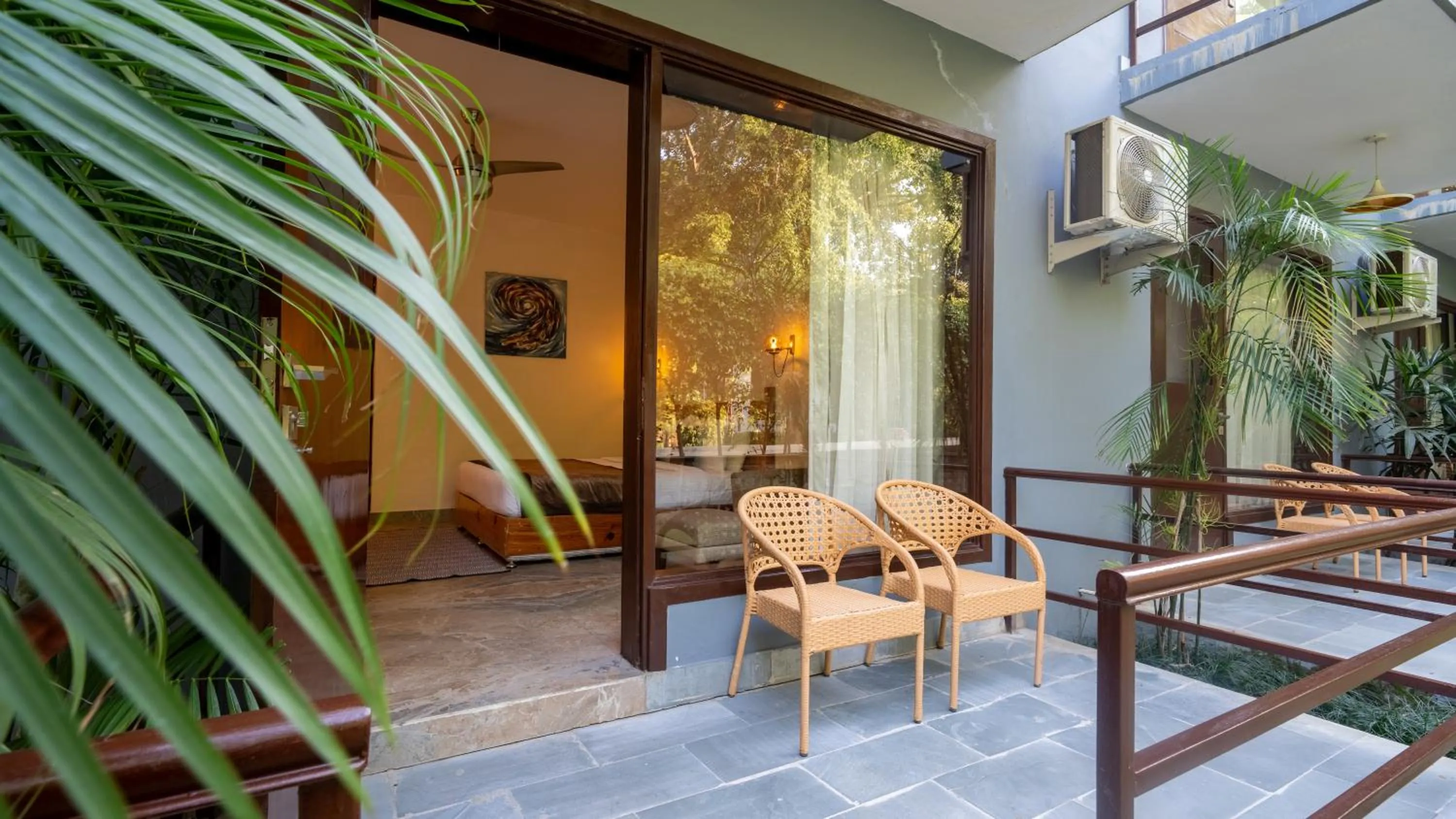 Balcony/Terrace in Tarangi Resort and Spa