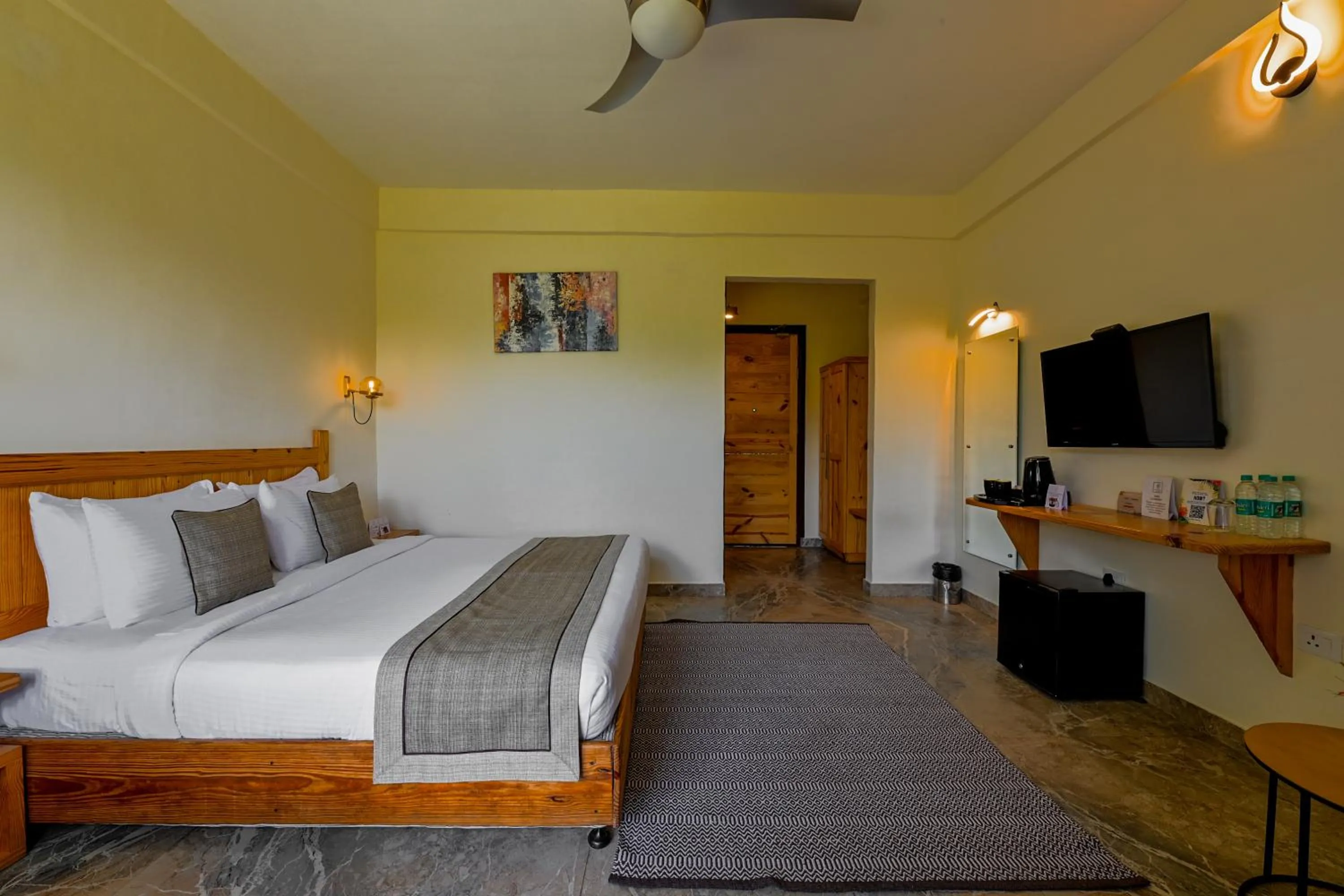 View (from property/room), Bed in Tarangi Resort and Spa