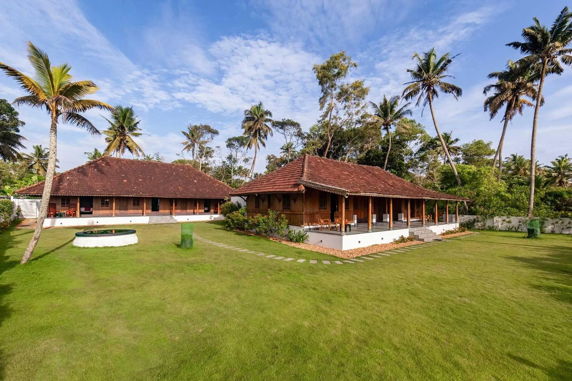 Garden in Deshadan's Tarangi Beach Villas,Marari