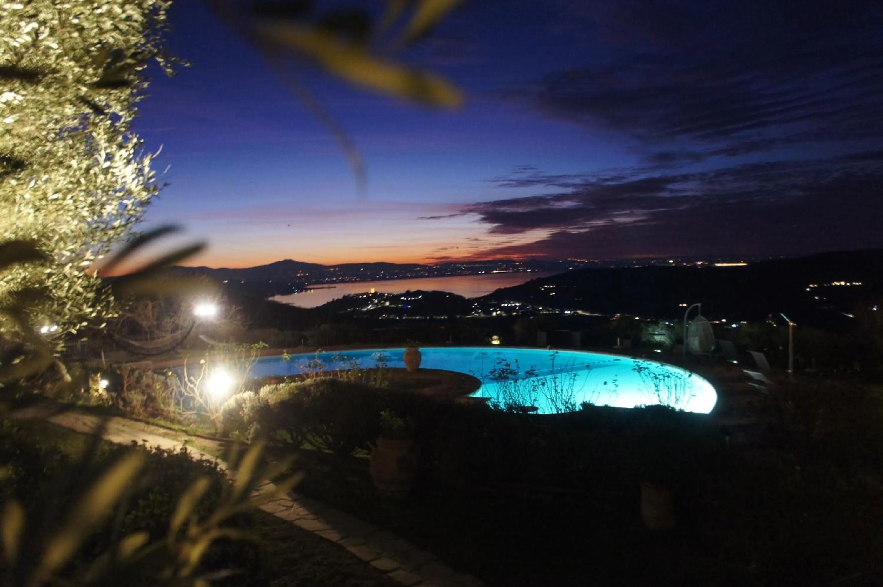 Pool view in EcoResort Il Cantico della Natura