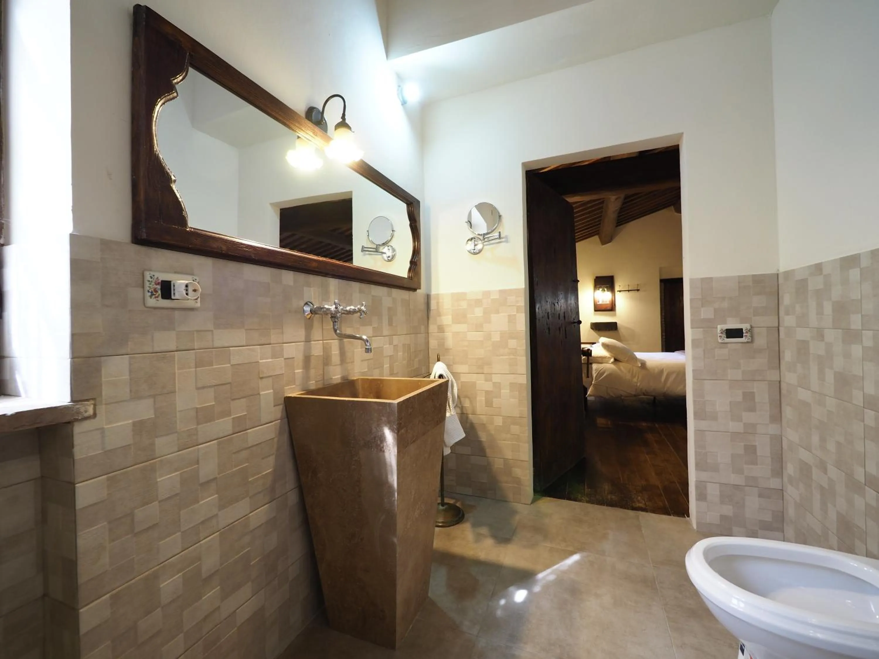 Bathroom in EcoResort Il Cantico della Natura