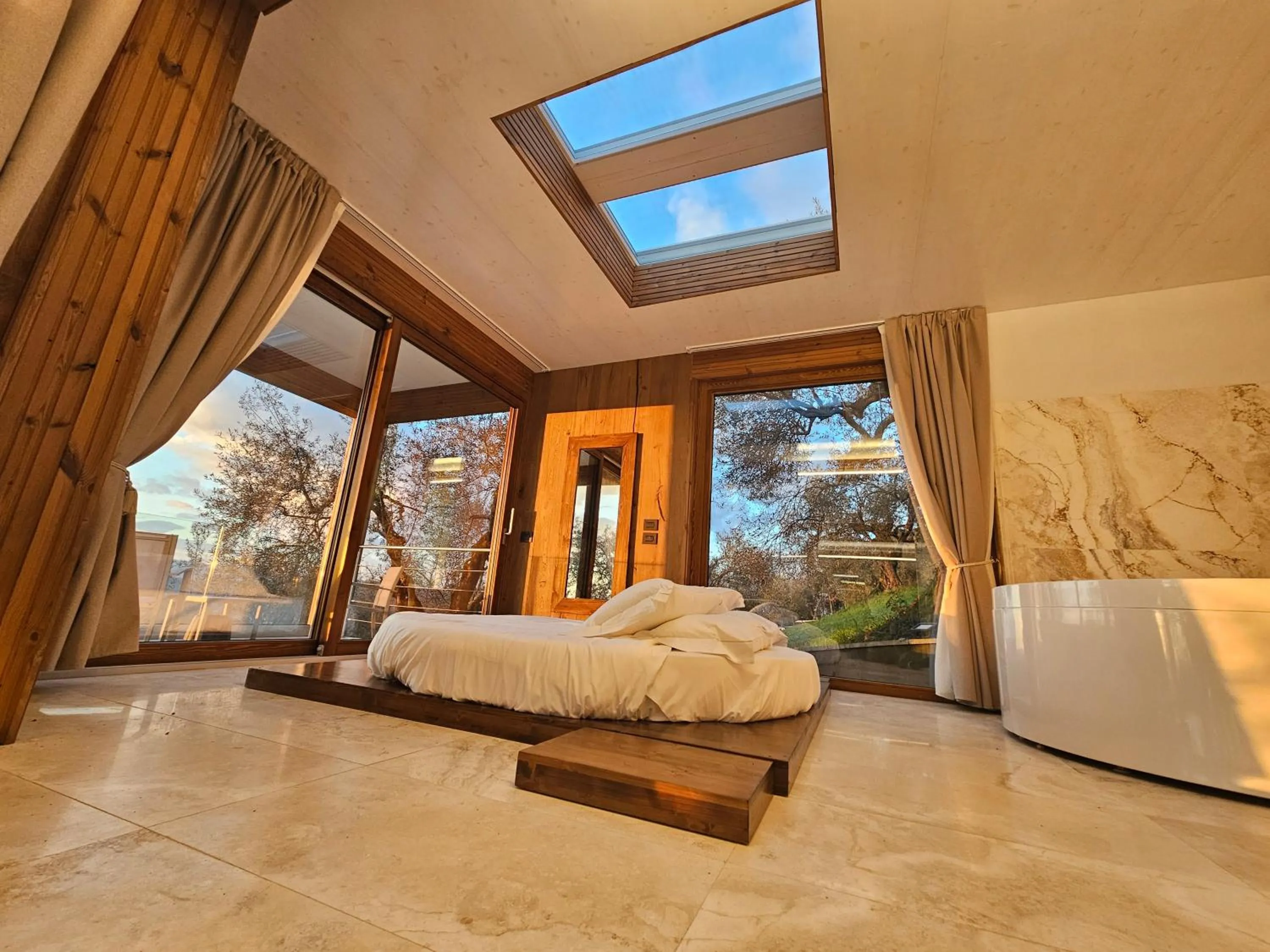 Bed in EcoResort Il Cantico della Natura