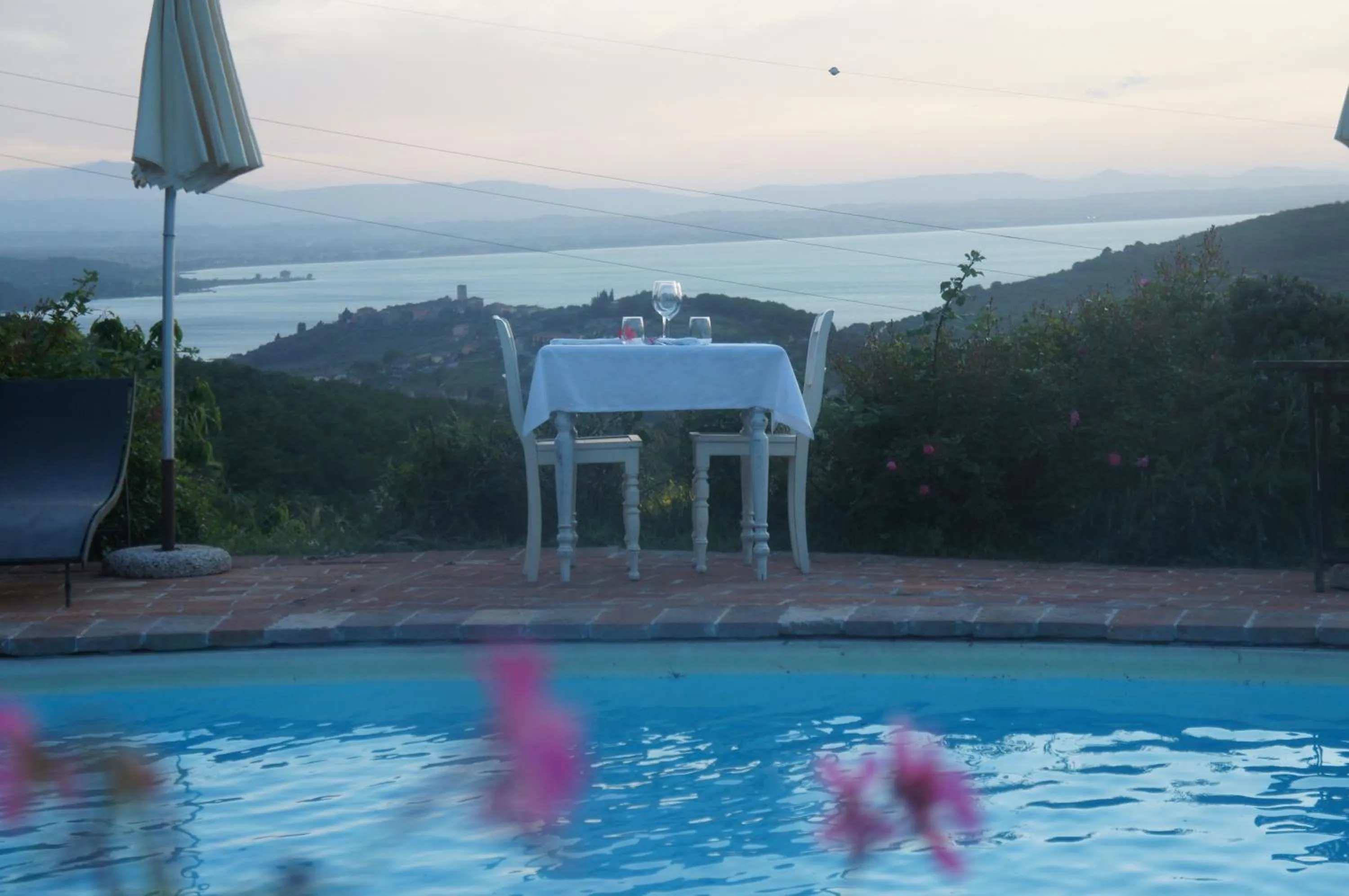 Pool view in EcoResort Il Cantico della Natura