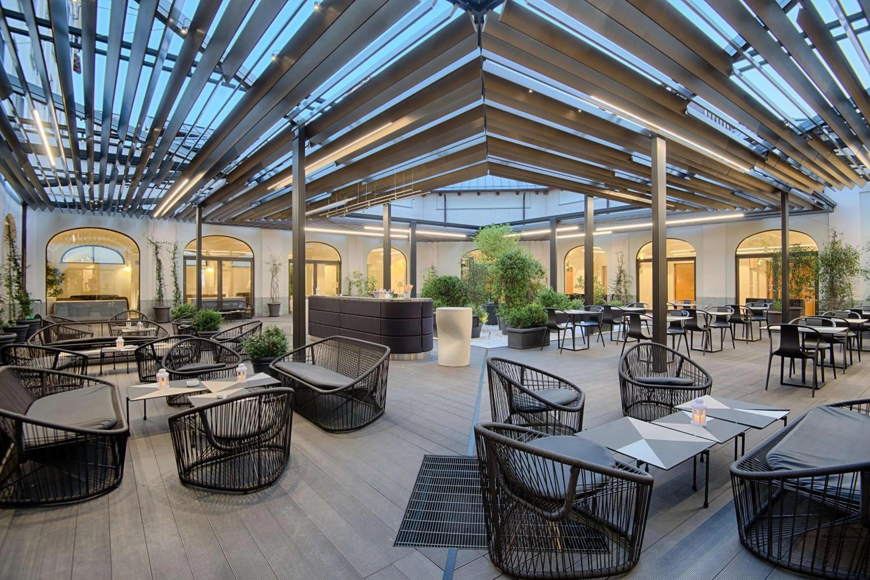 Patio in NH Collection Torino Santo Stefano