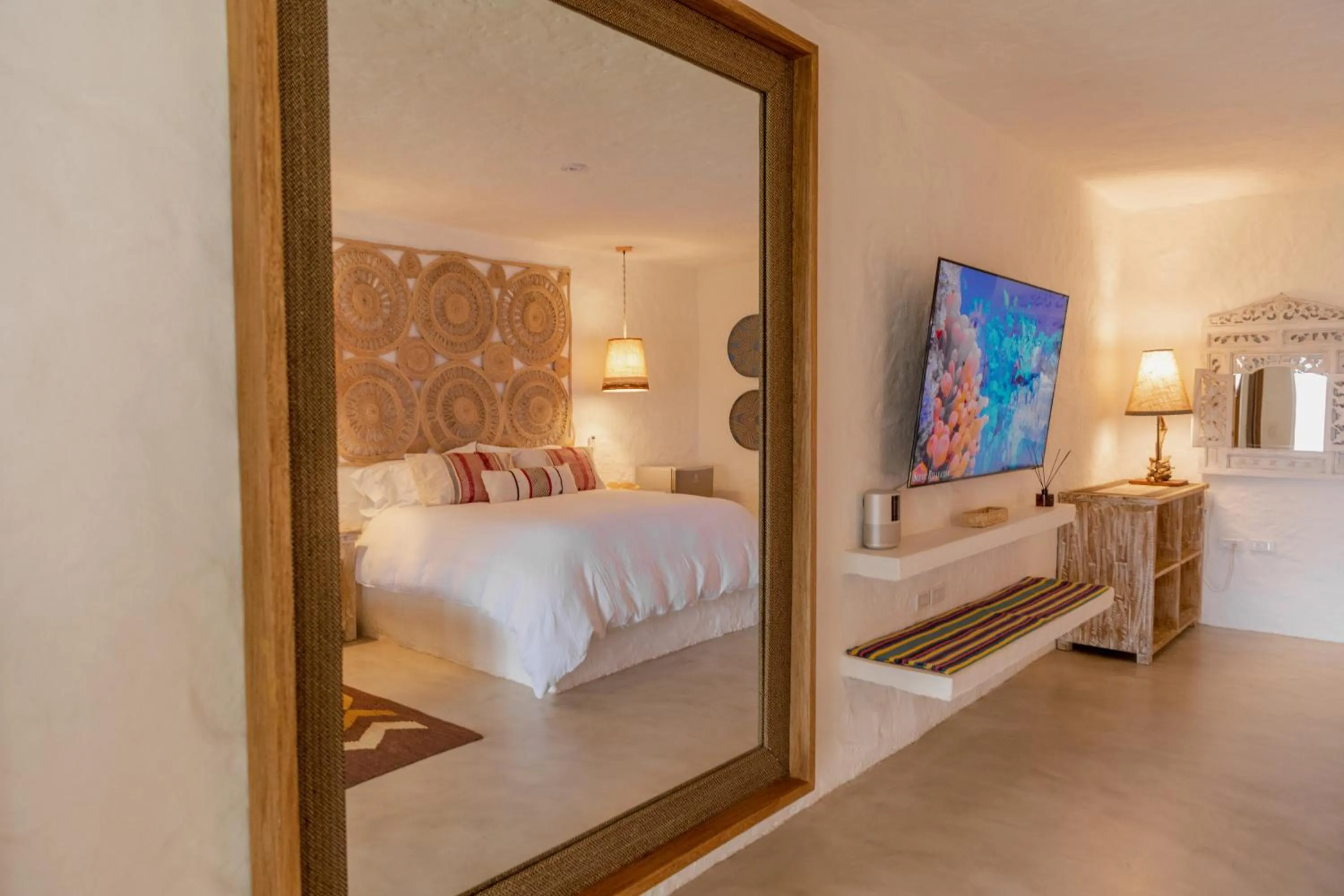 Bed in Bora Bora Beach Club Cartagena