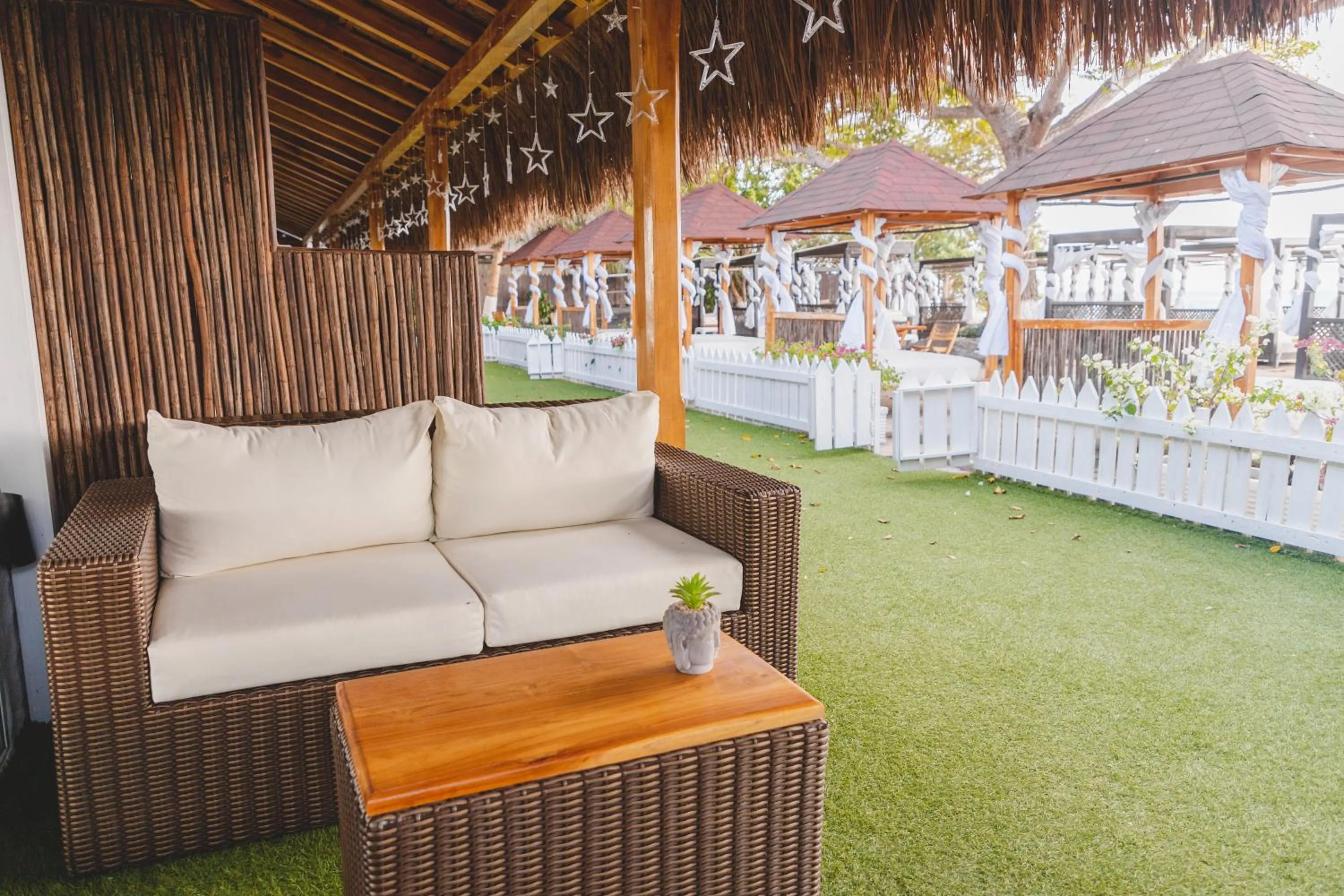 Patio in Bora Bora Beach Club Cartagena