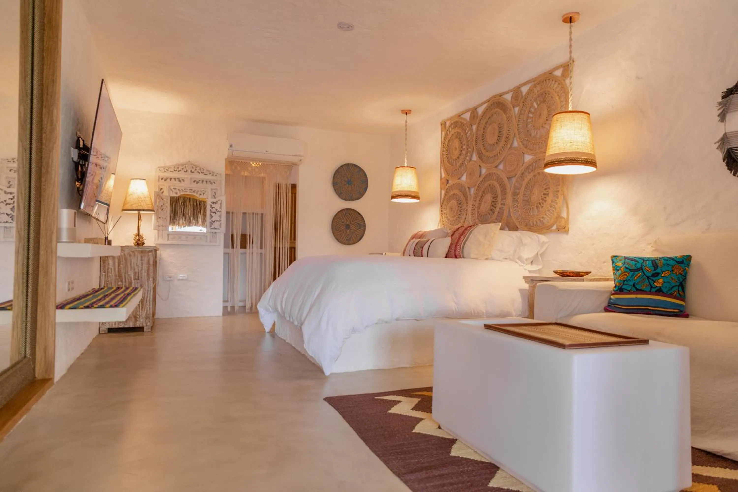 Bed in Bora Bora Beach Club Cartagena