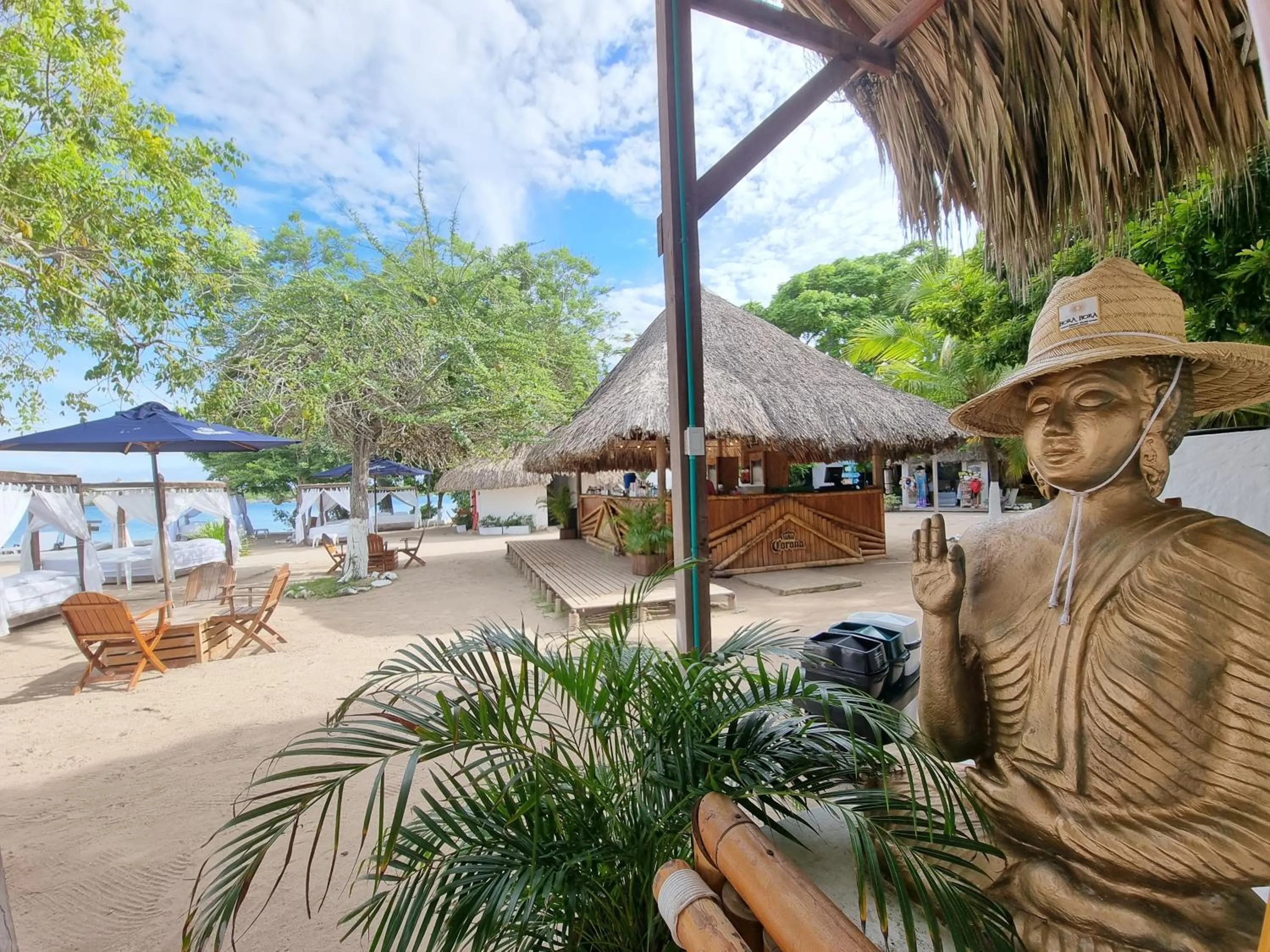 Natural landscape in Bora Bora Beach Club Cartagena