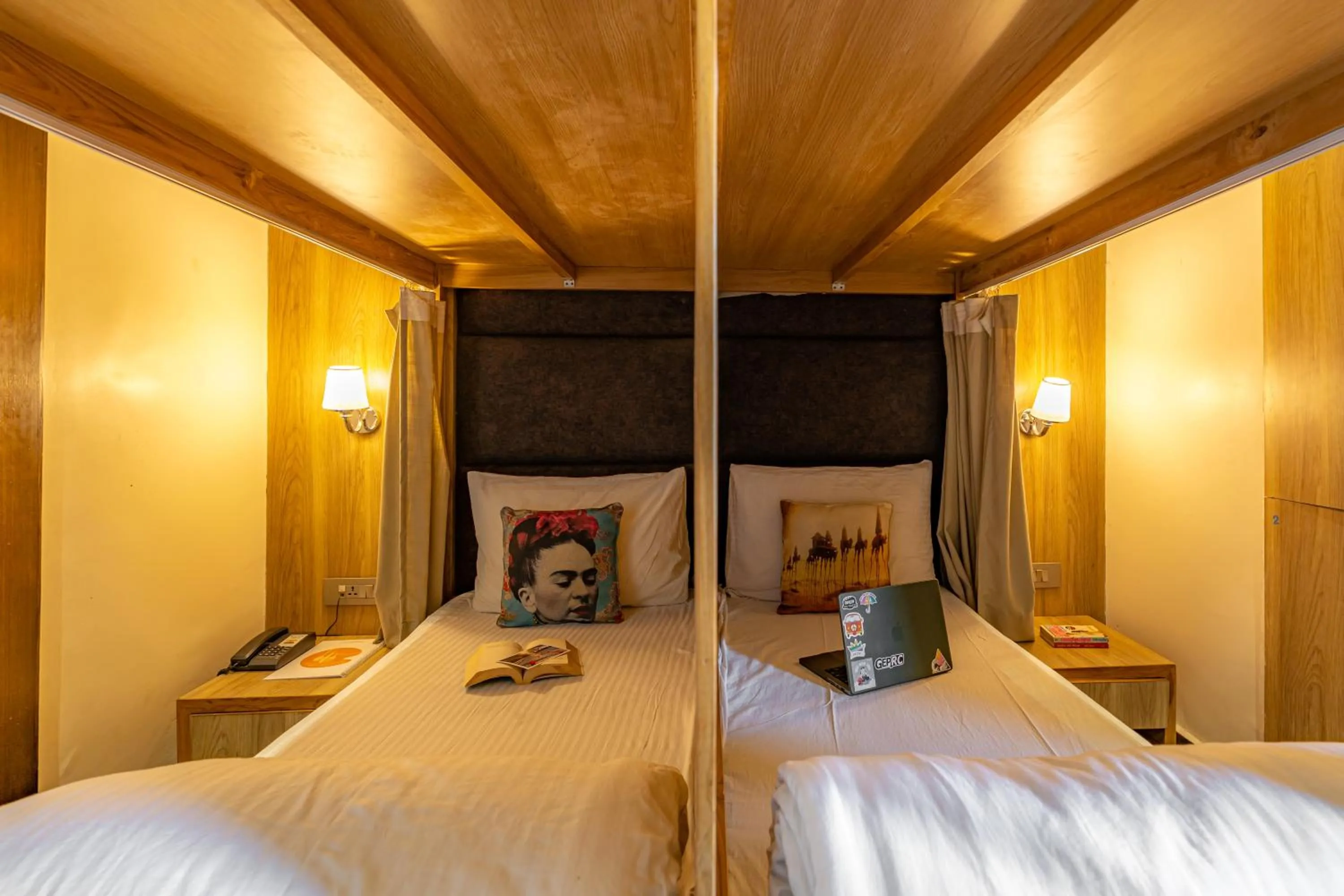 Bed in The Social Stays Mussoorie