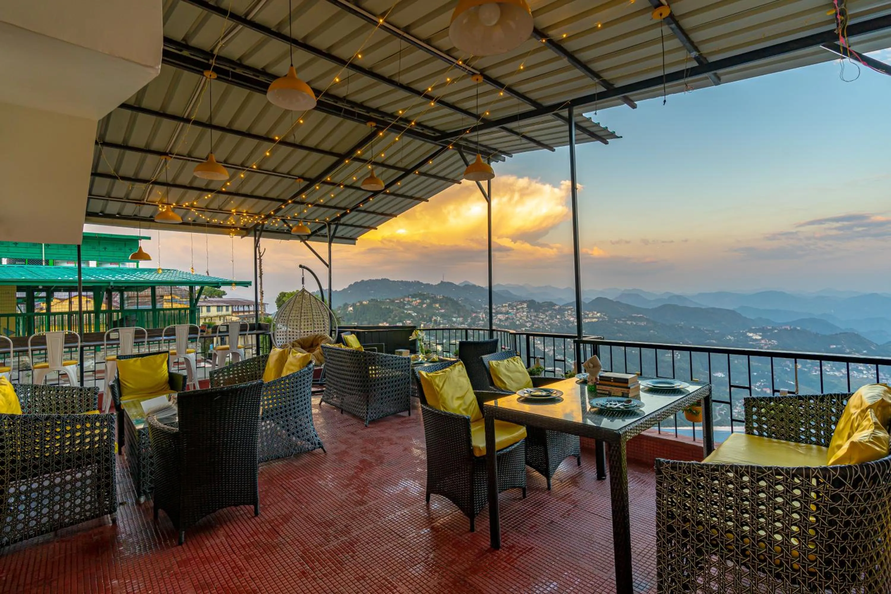 Patio in The Social Stays Mussoorie