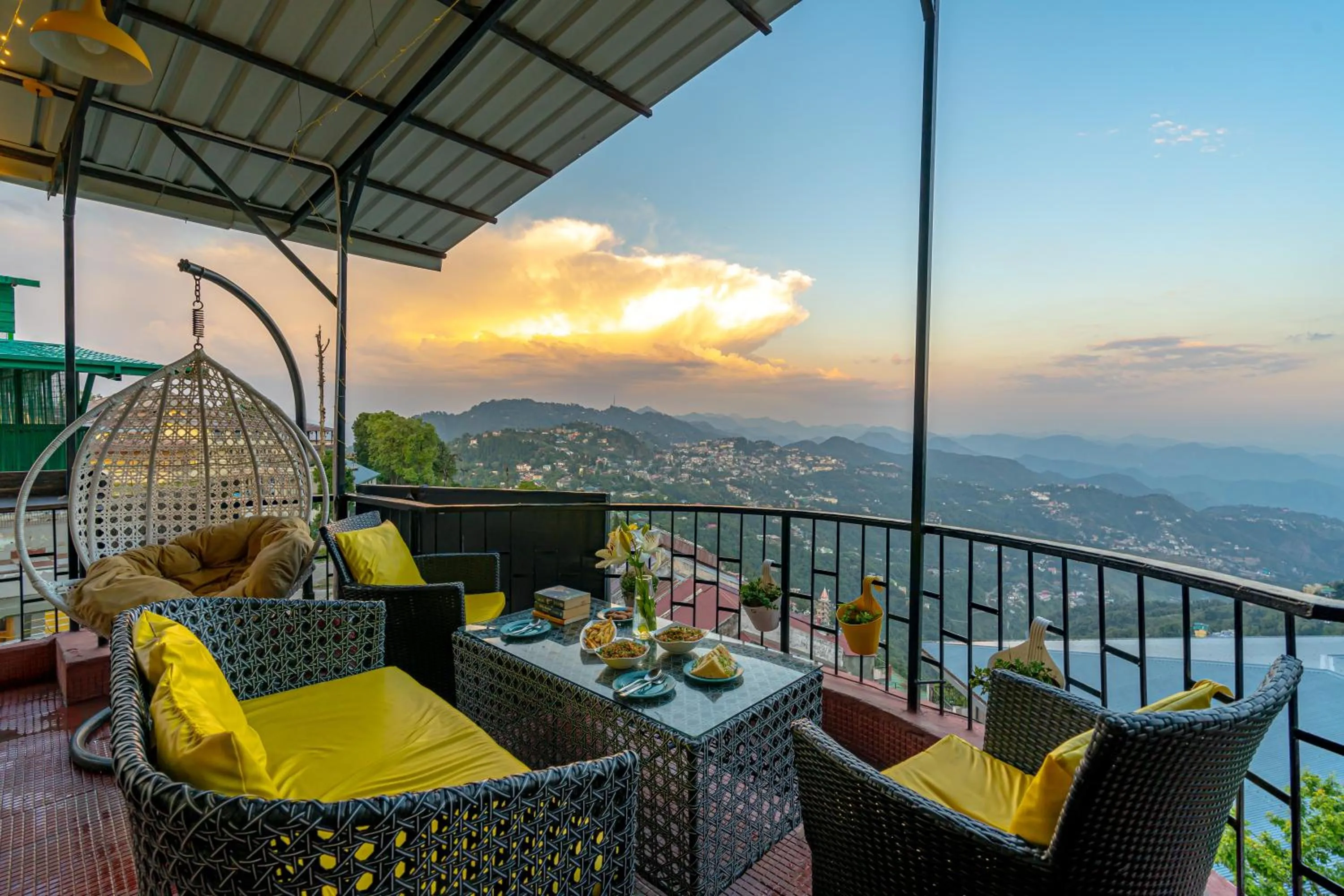 Patio in The Social Stays Mussoorie