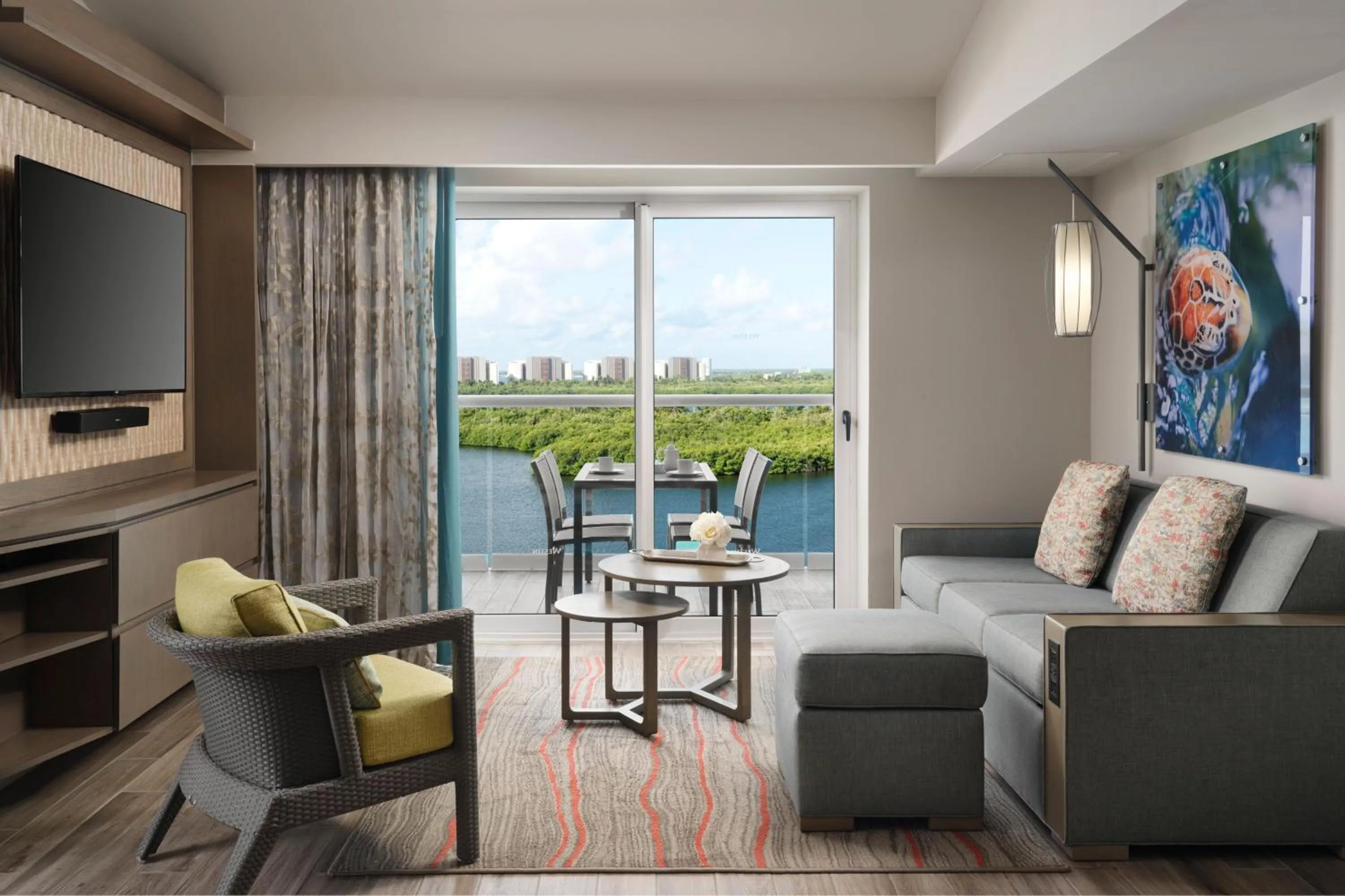 Living room in The Westin Cancun Resort Villas & Spa