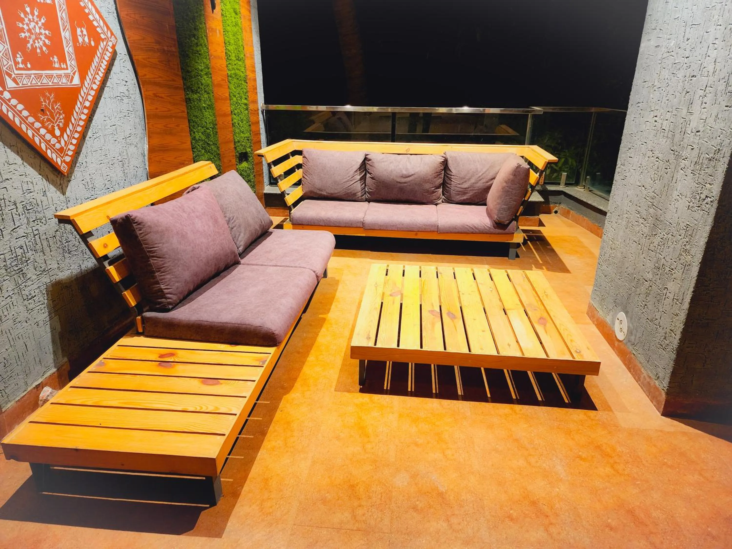 Seating area in Passiflora Beach Resort Alibaug