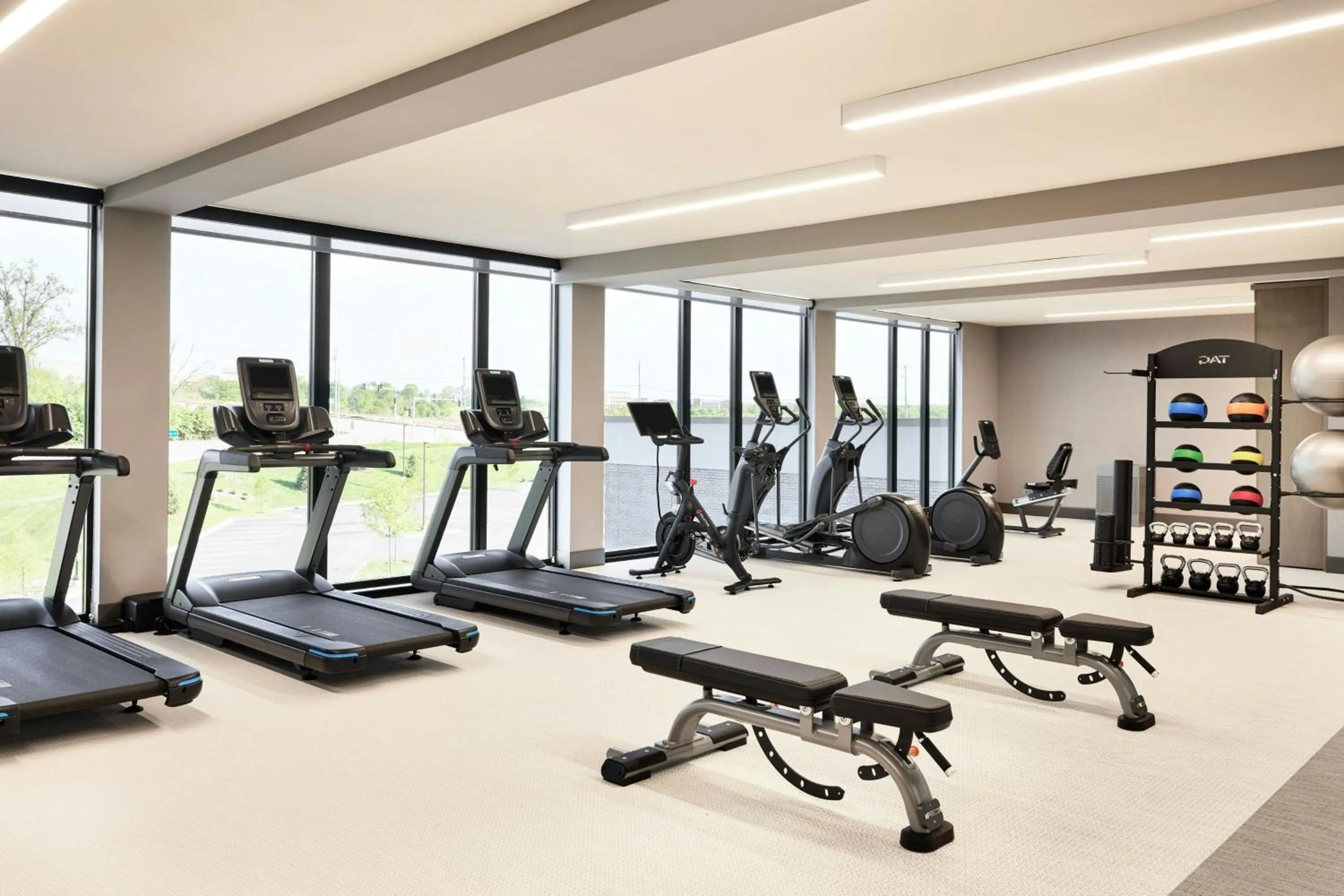 Fitness centre/facilities in AC Hotel by Marriott St Louis Chesterfield