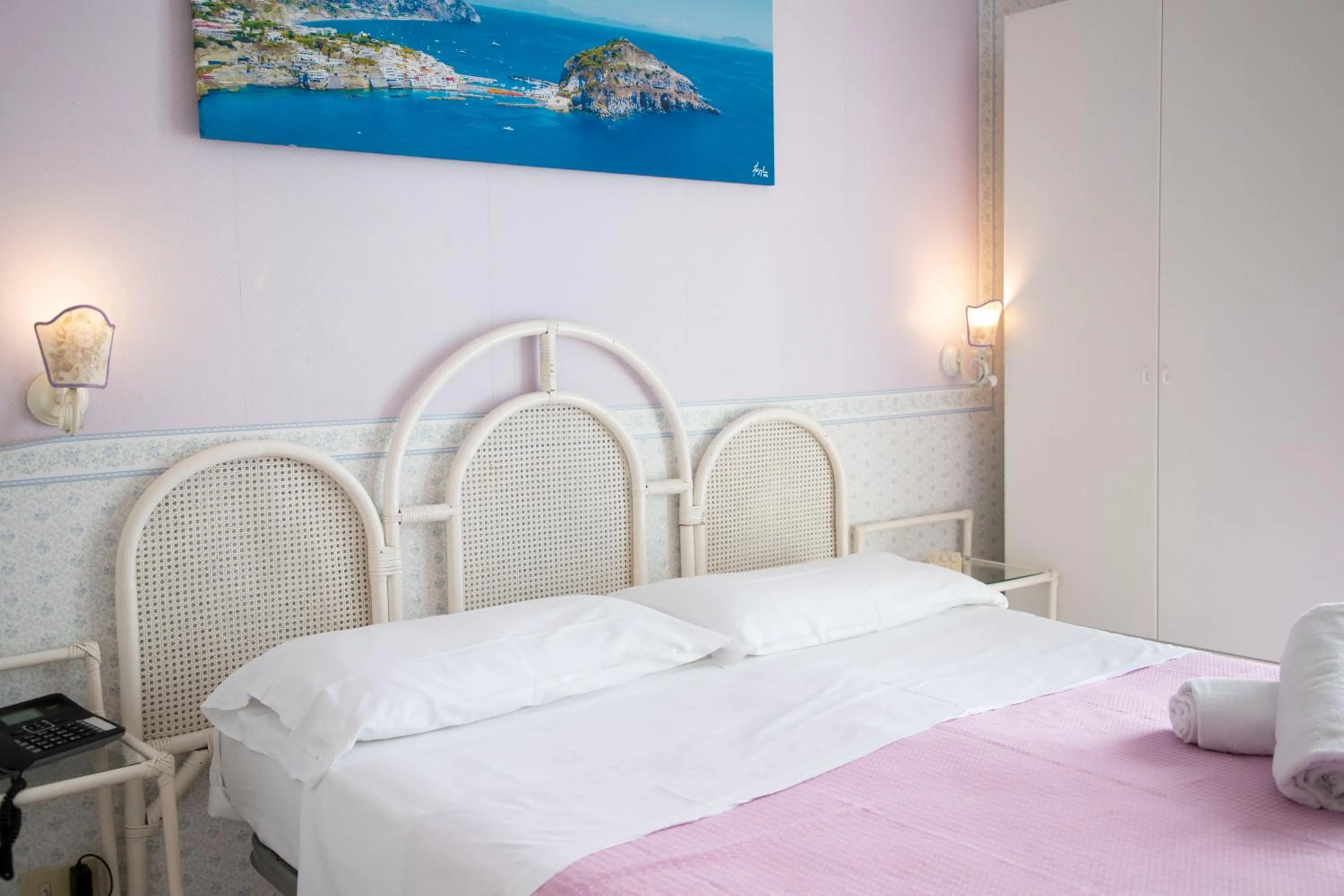 Bed in Hotel Loreley