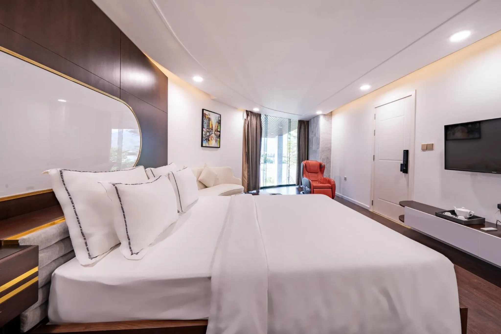 Bed in Cami Riverside Resort Da Nang