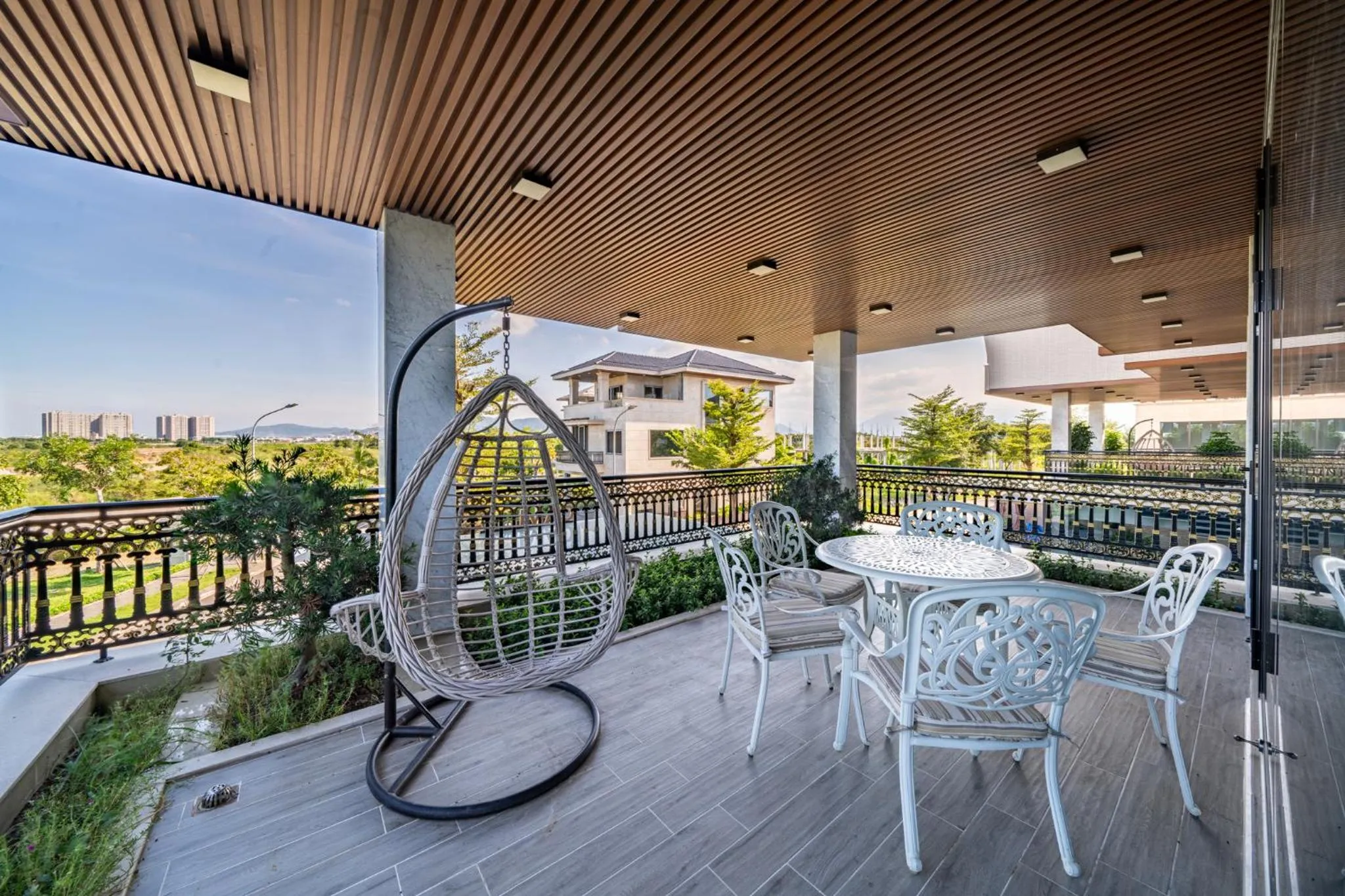 Patio in Cami Riverside Resort Da Nang