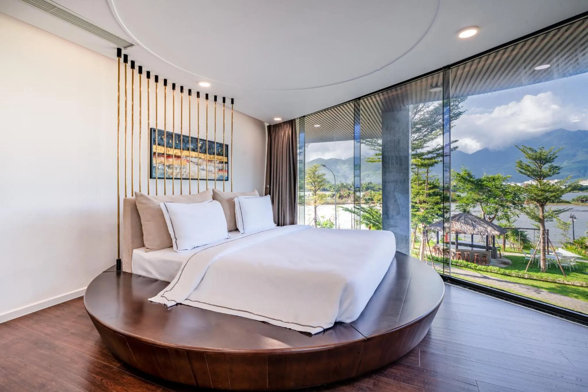 Natural landscape, Bed in Cami Riverside Resort Da Nang
