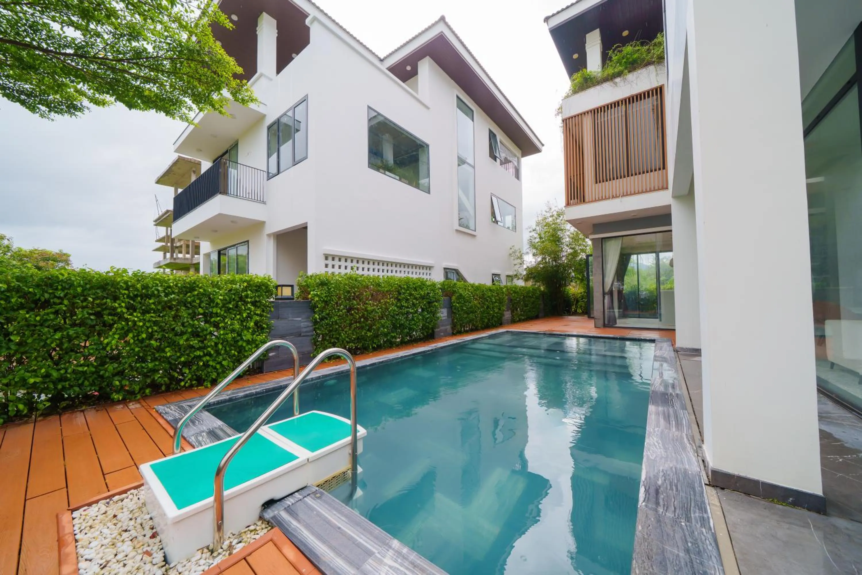 Pool view in Cami Riverside Resort Da Nang