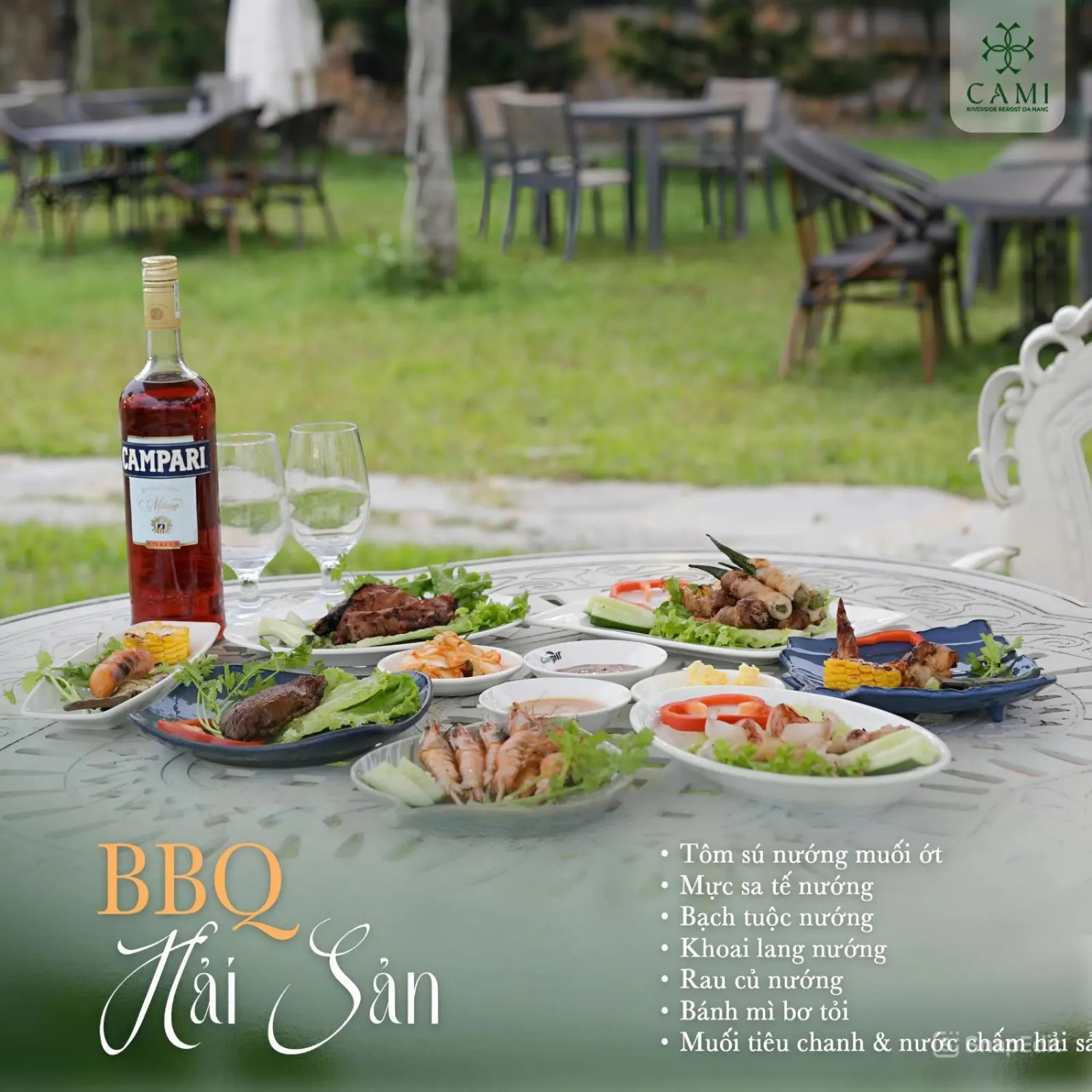 Food and drinks in Cami Riverside Resort Da Nang