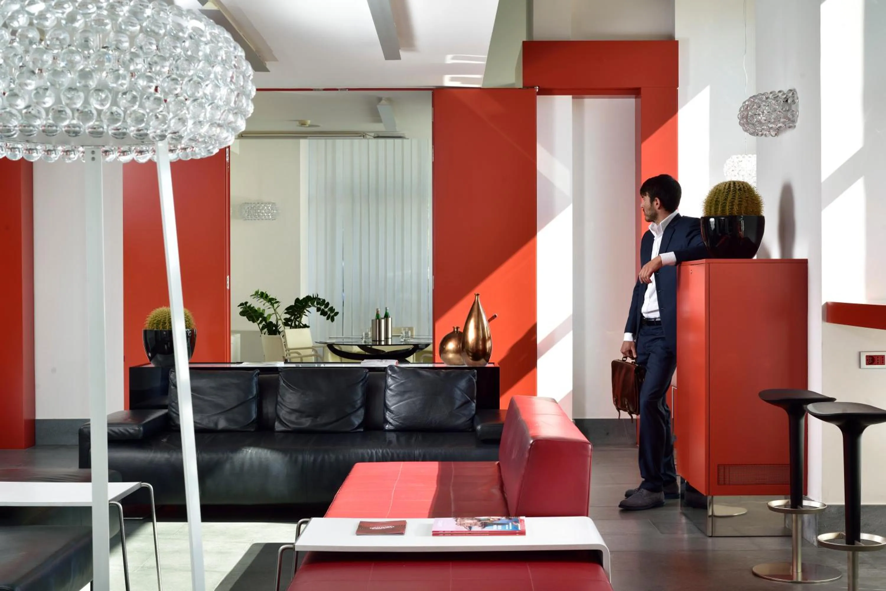 Lobby or reception in UNA Hotels Napoli