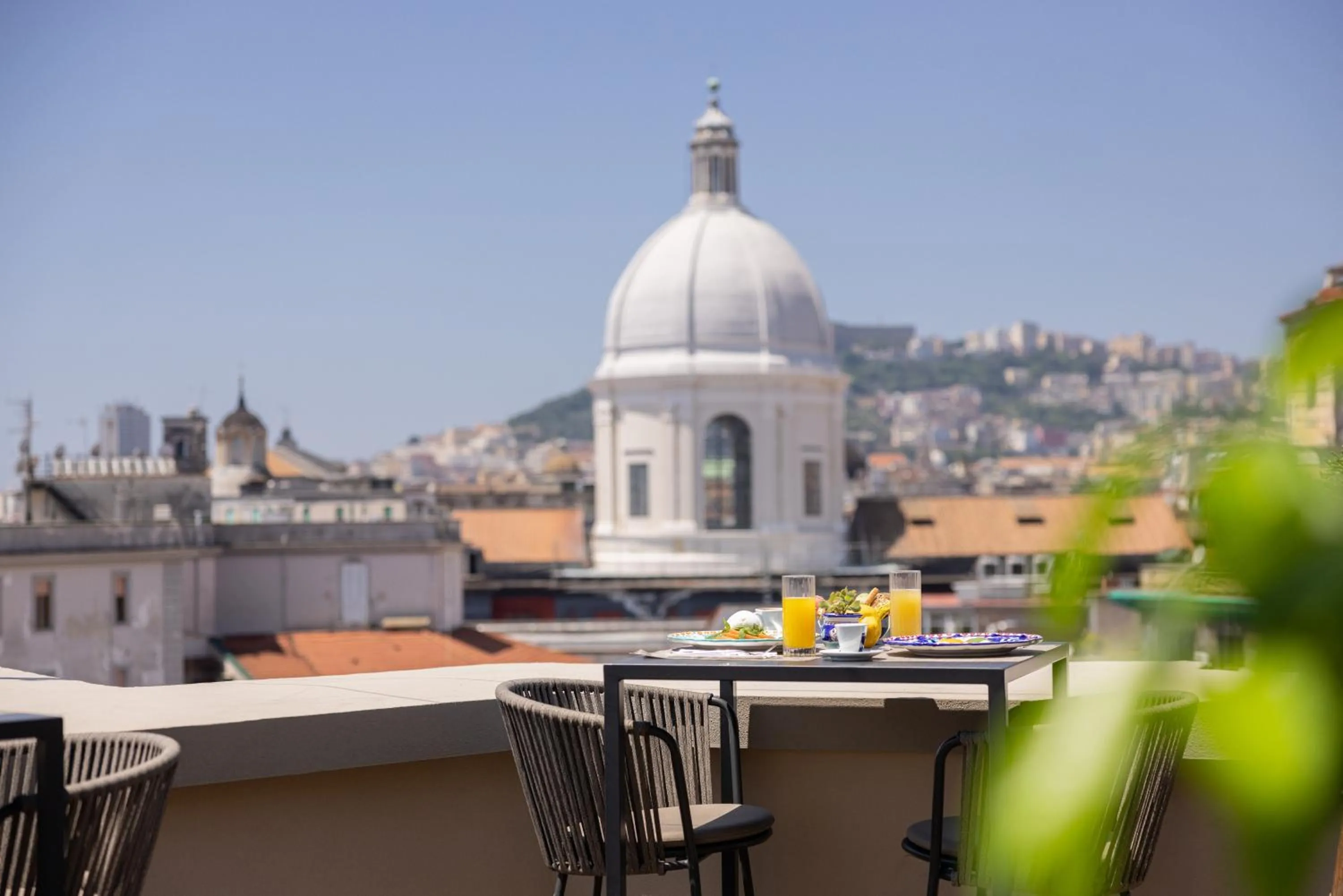 Balcony/Terrace in UNA Hotels Napoli