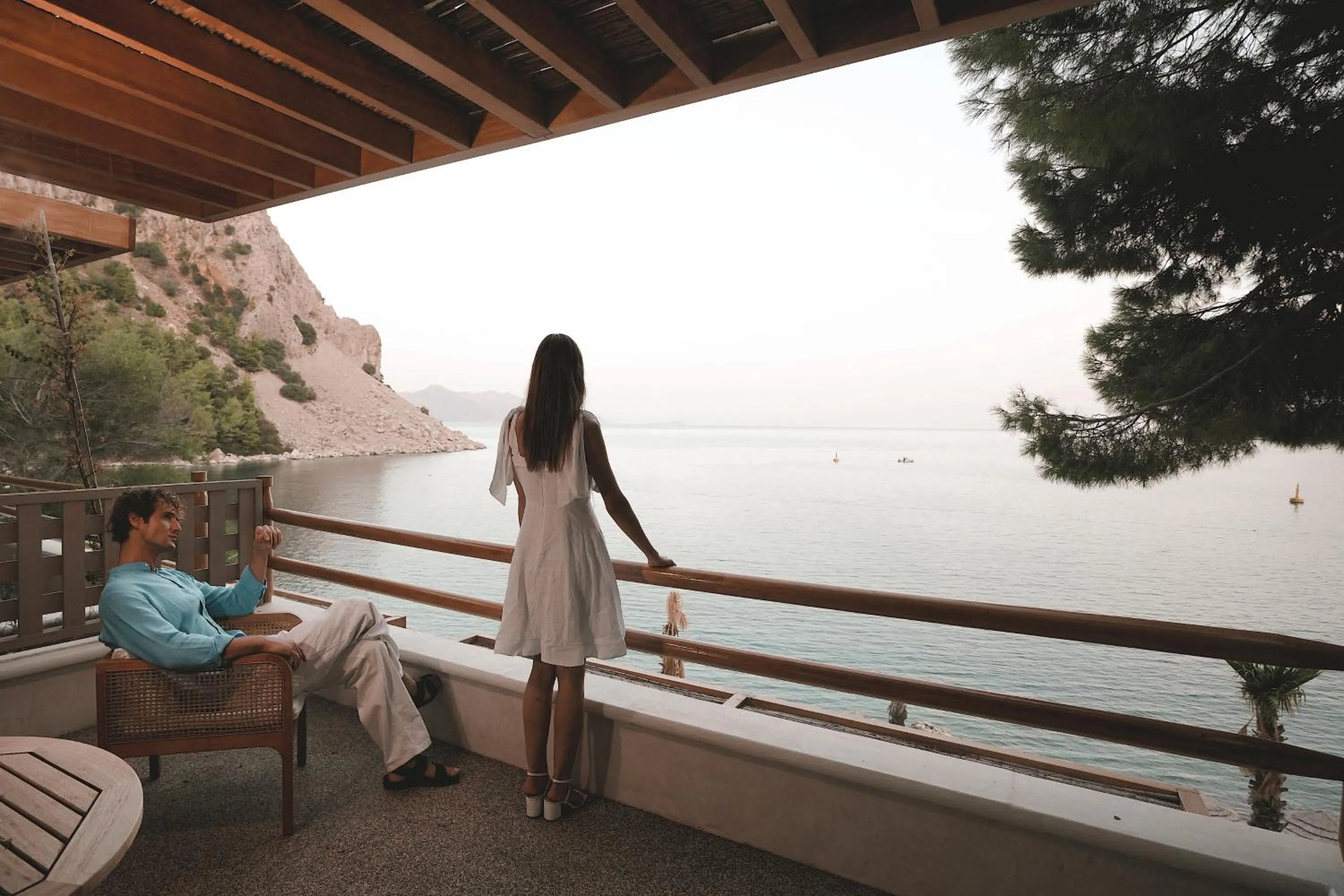 Balcony/Terrace in Perios Beach House - Adults Only