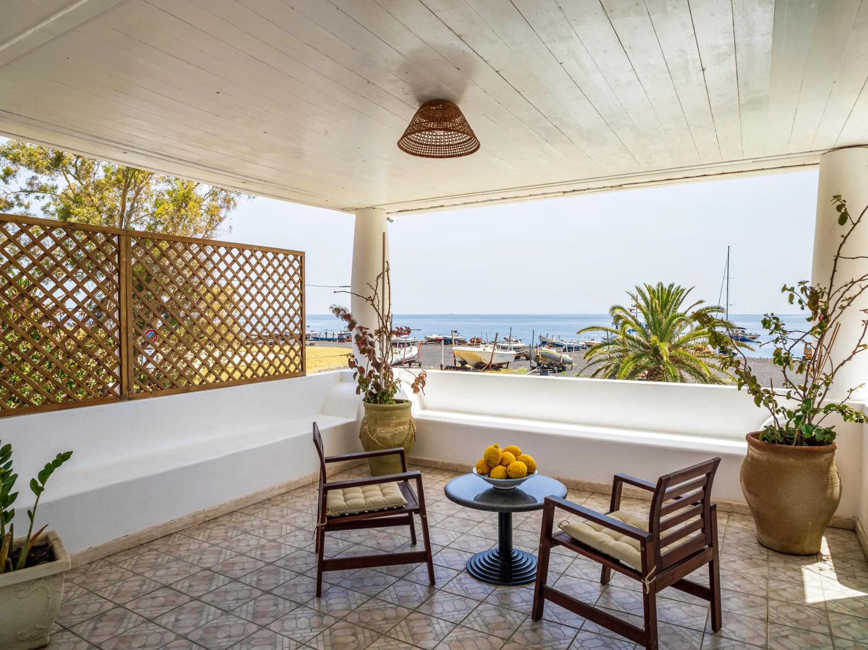 Balcony/Terrace in Hotel Ossidiana Stromboli Center