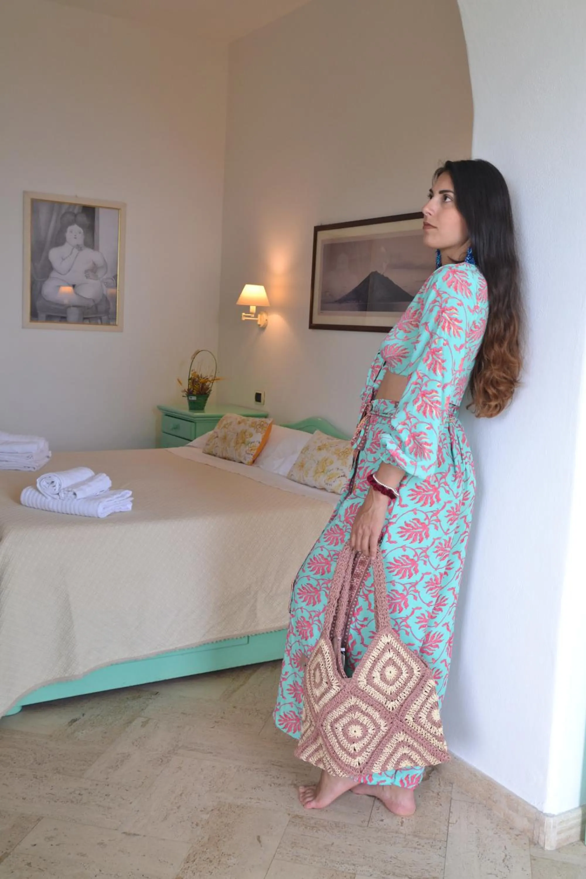Bedroom in Hotel Ossidiana Stromboli Center