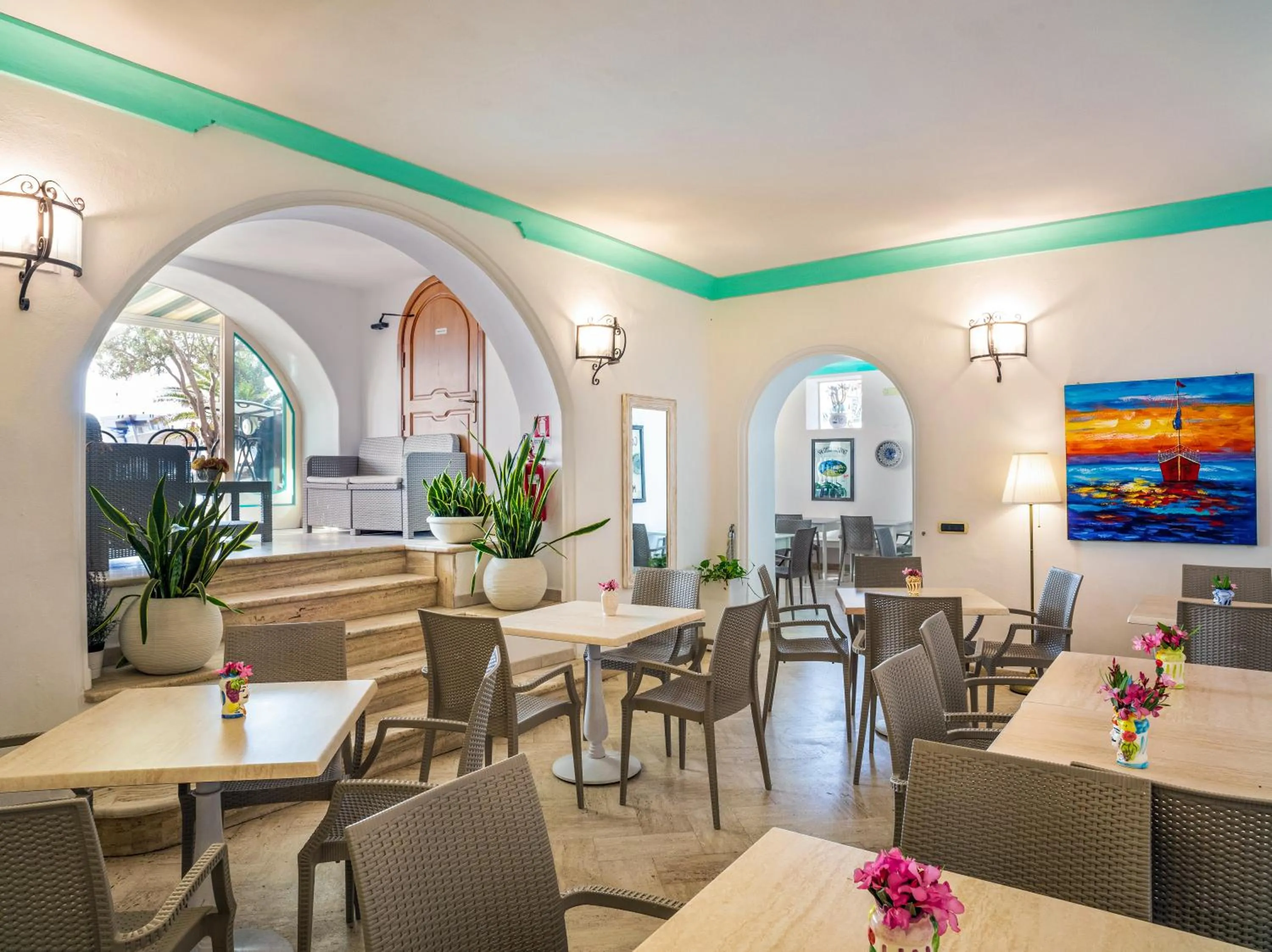 Lounge or bar in Hotel Ossidiana Stromboli Center
